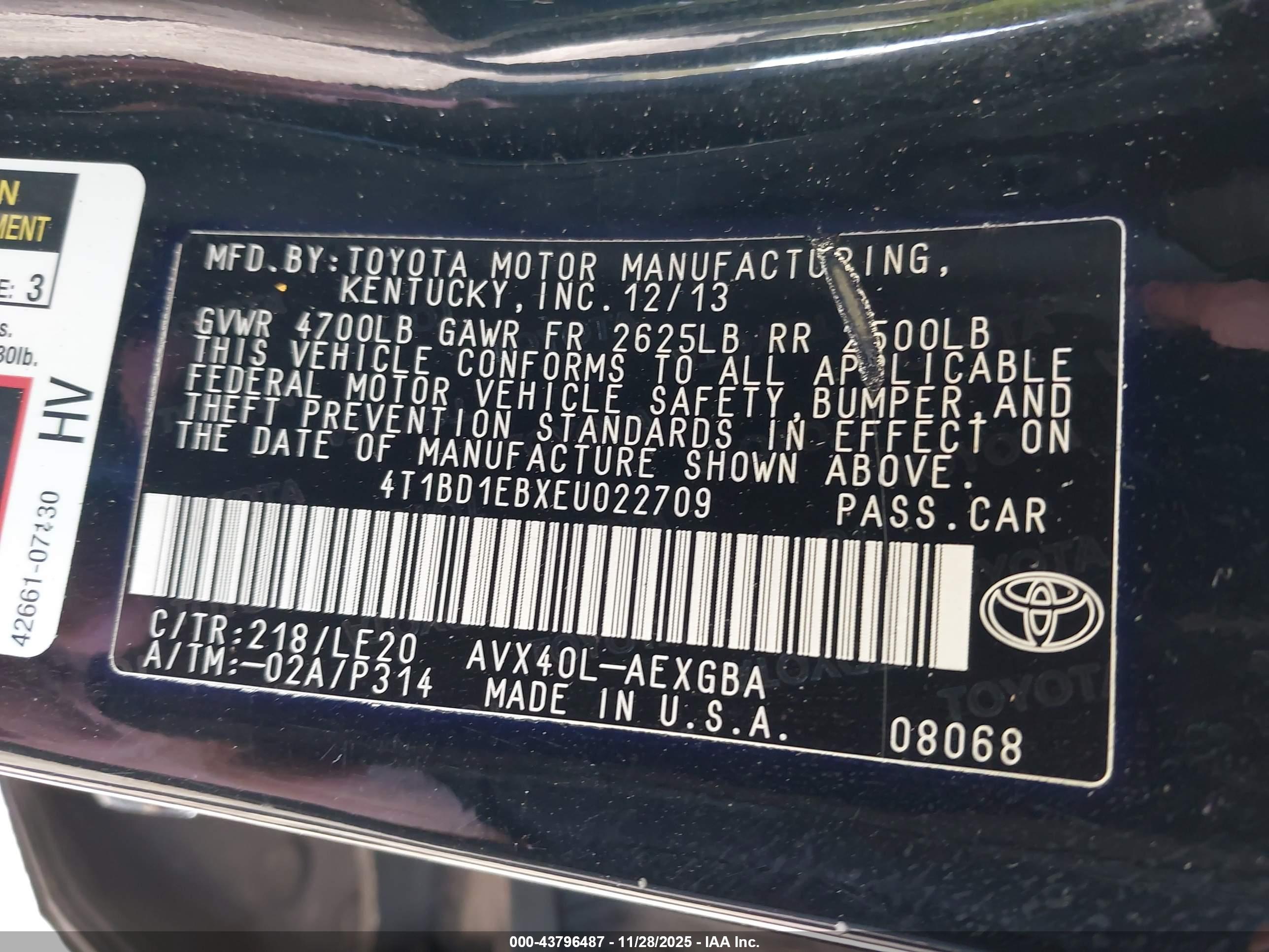 TOYOTA AVALON image 9