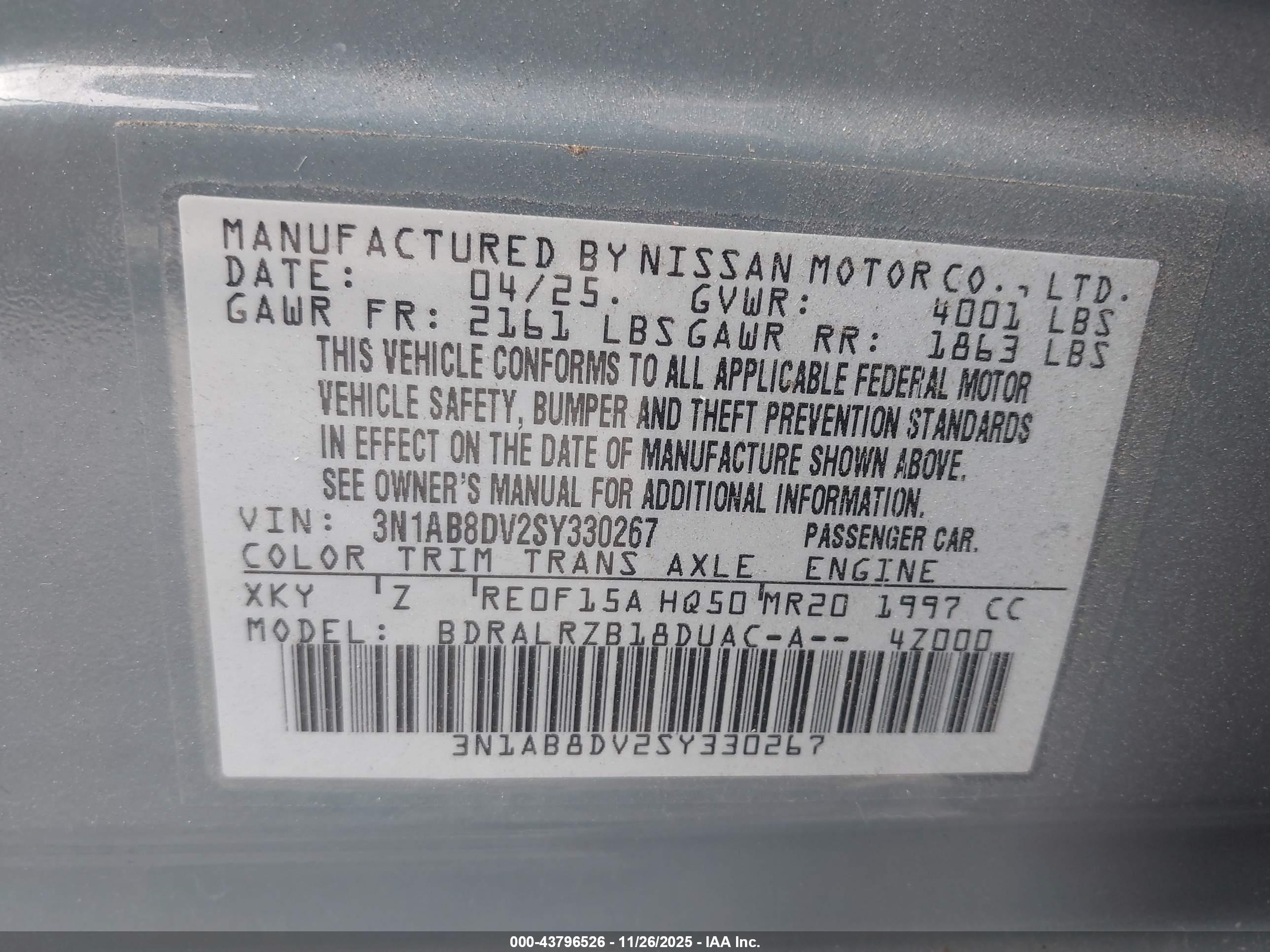 NISSAN SENTRA image 9