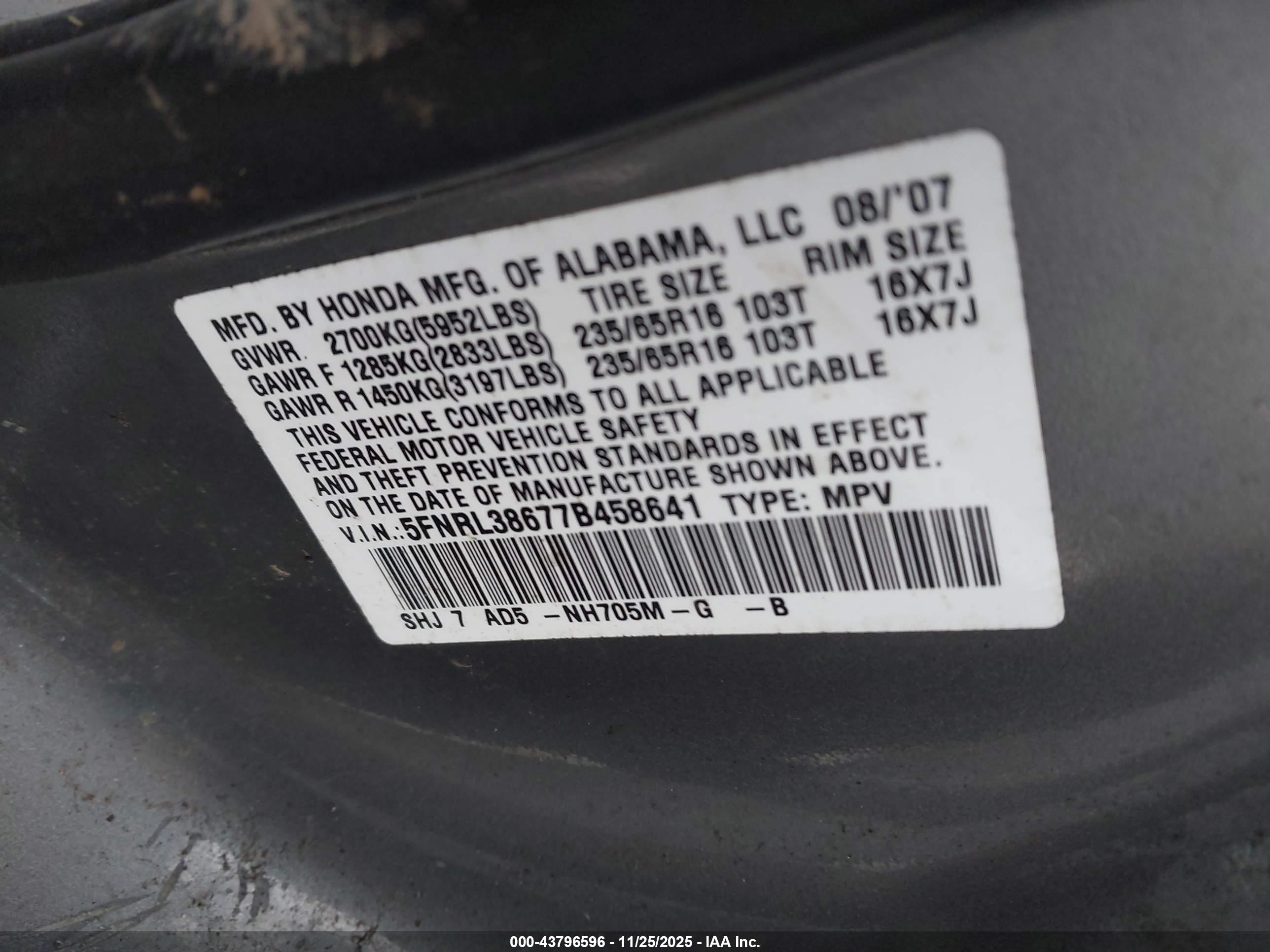 HONDA ODYSSEY image 9
