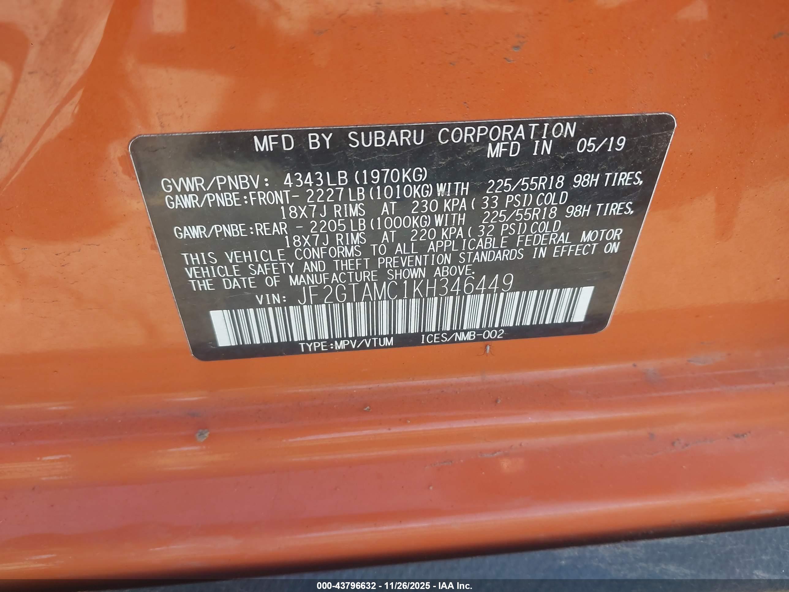 SUBARU CROSSTREK image 9