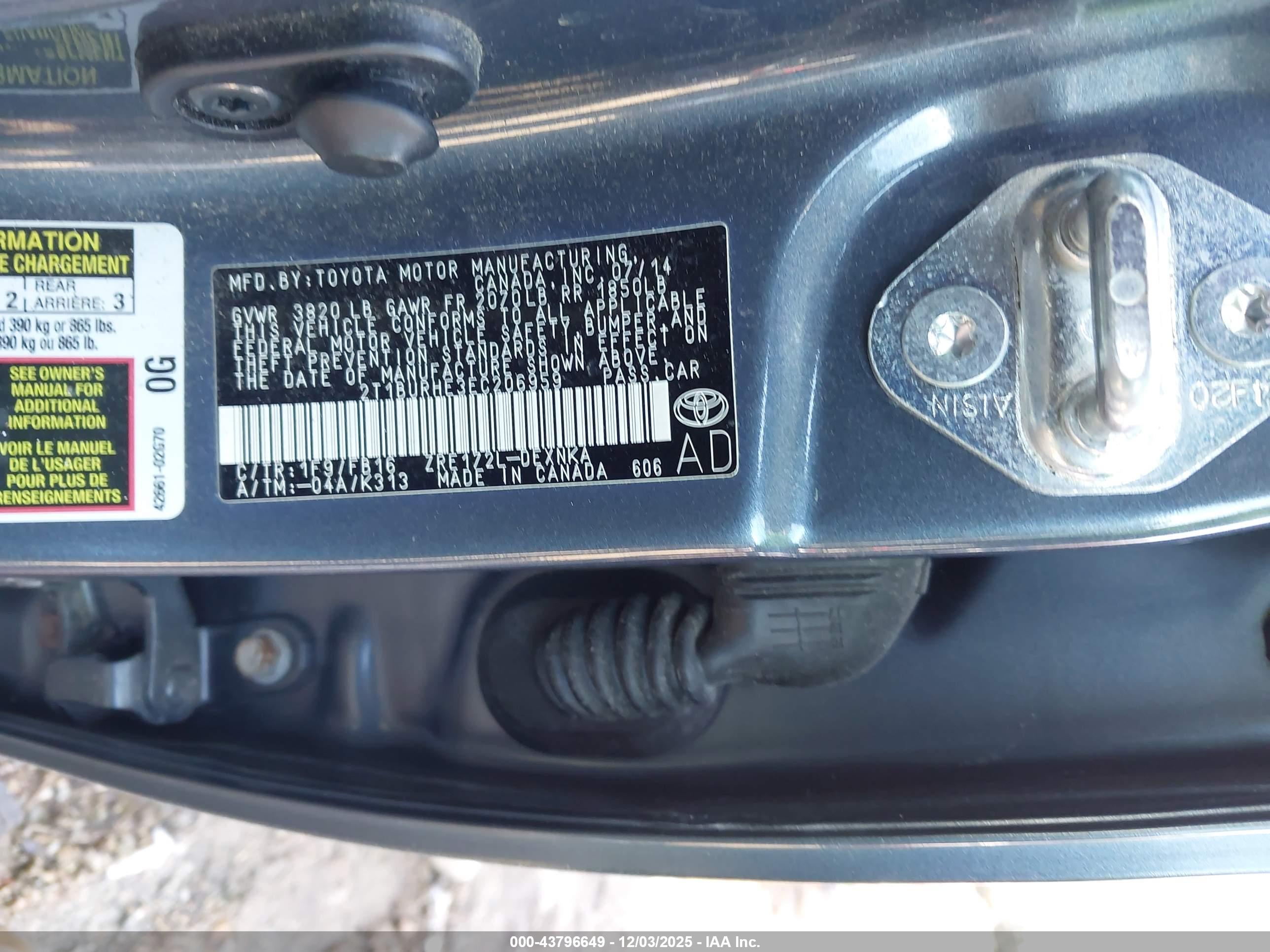 TOYOTA COROLLA image 9