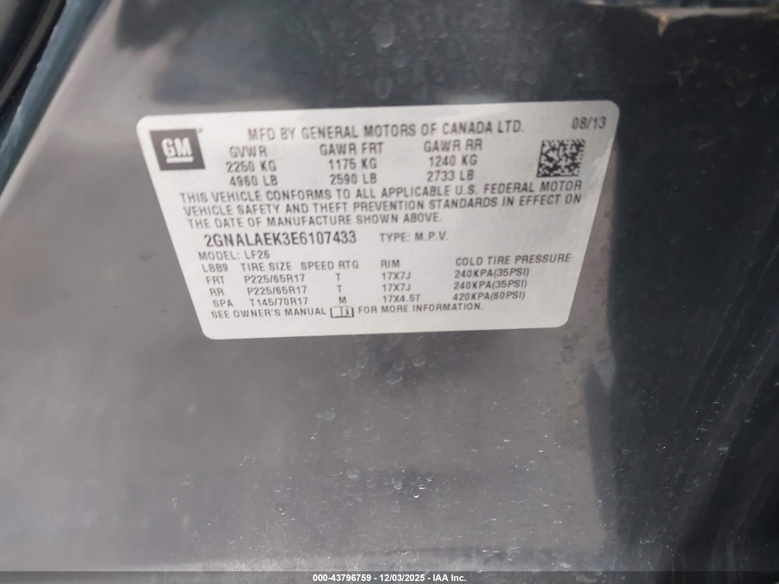 CHEVROLET EQUINOX image 9