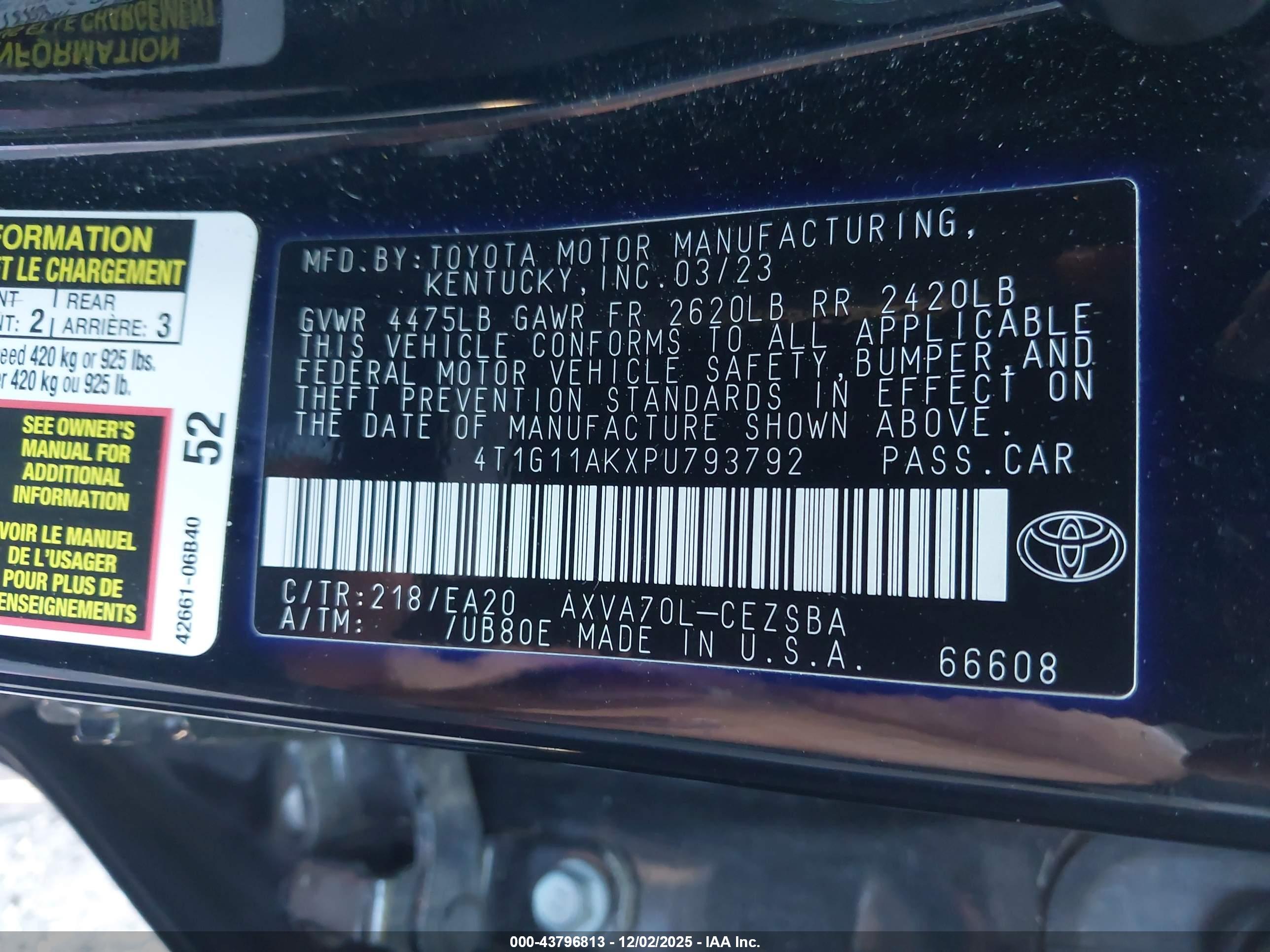 TOYOTA CAMRY image 9