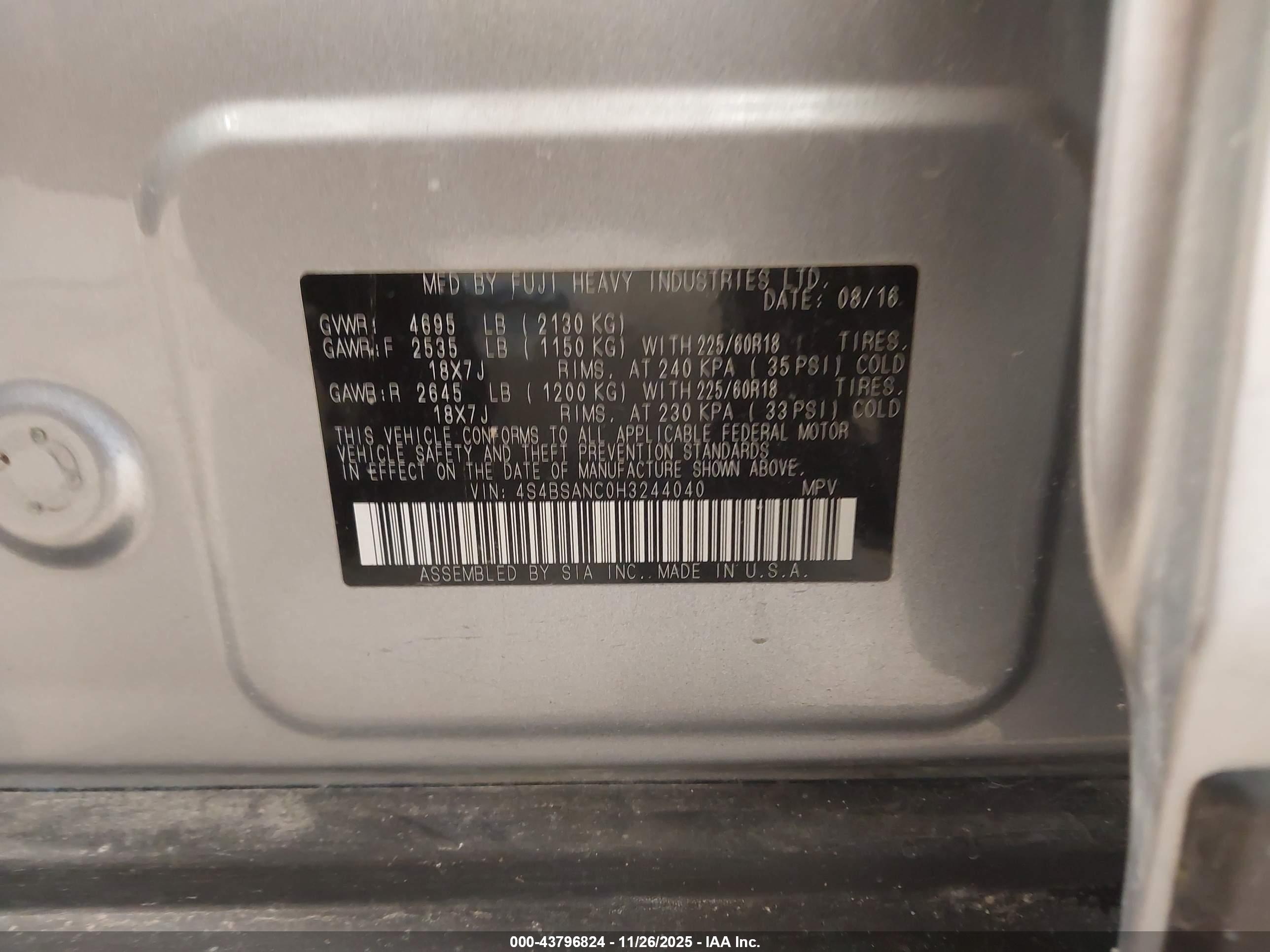 SUBARU OUTBACK image 9