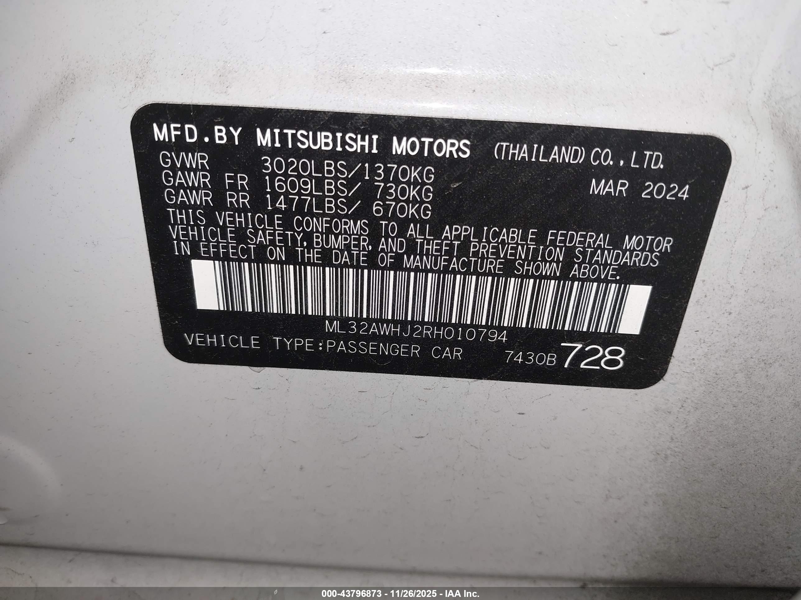 MITSUBISHI MIRAGE image 9