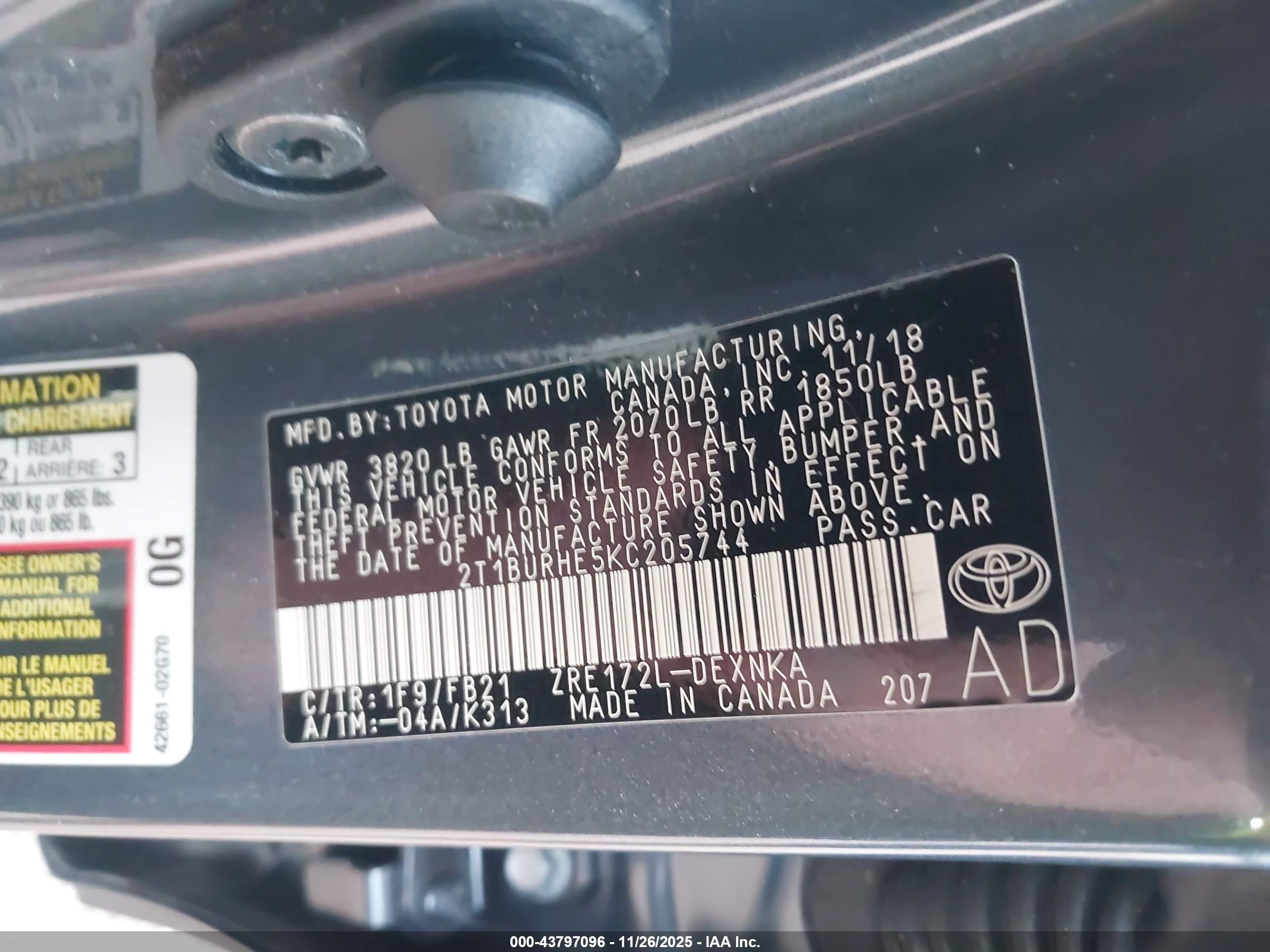 TOYOTA COROLLA image 9
