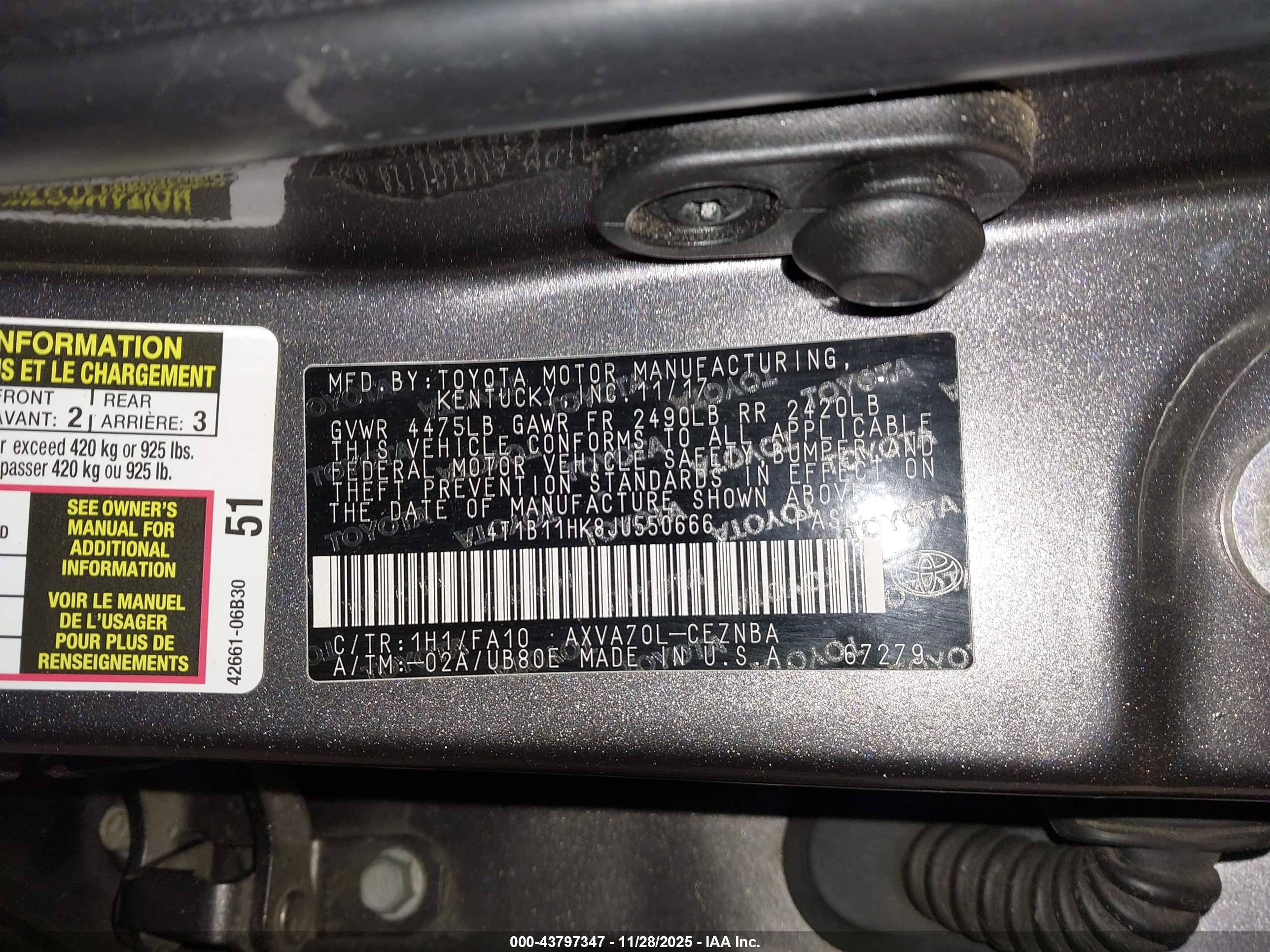TOYOTA CAMRY image 9