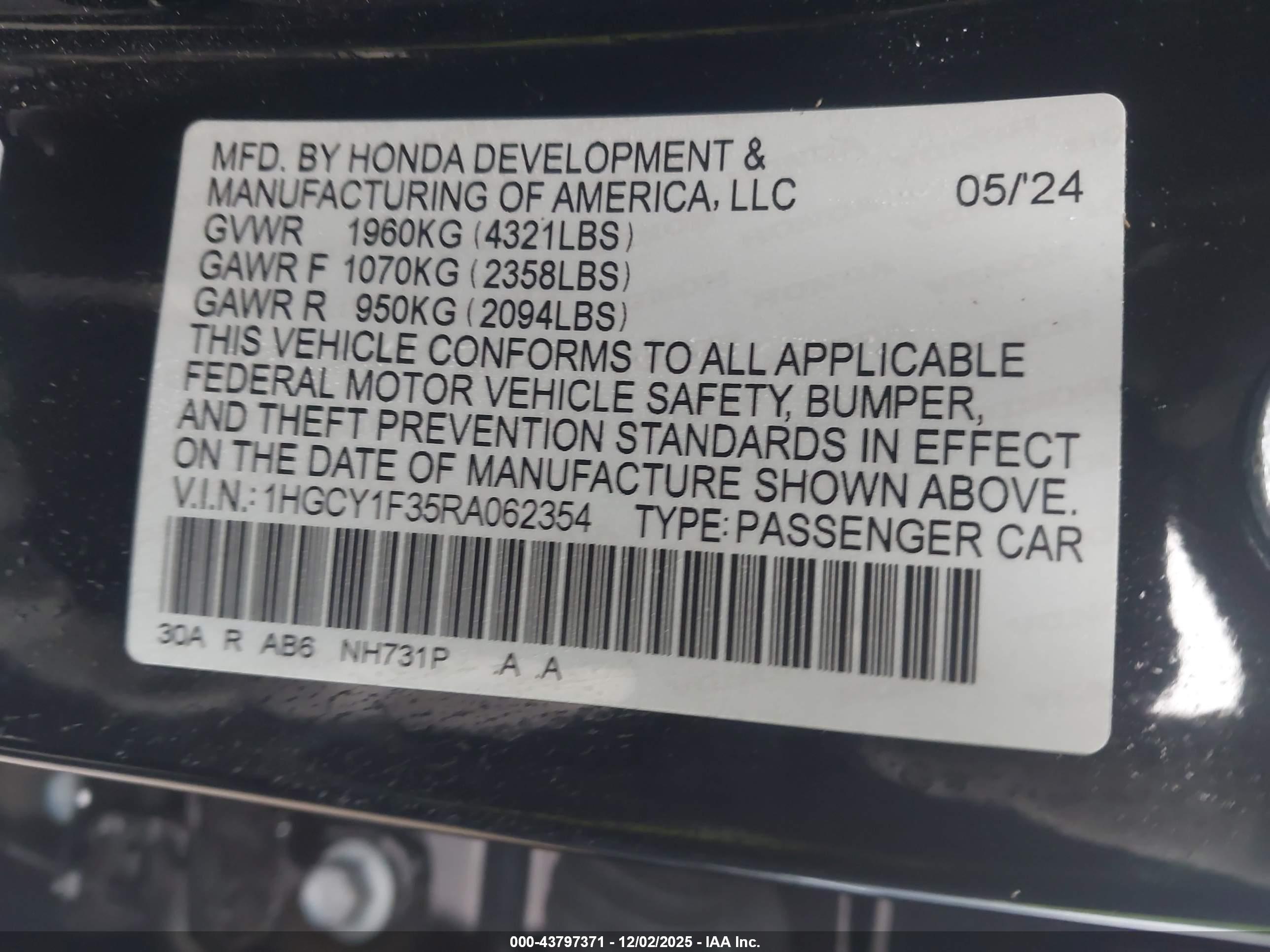 HONDA ACCORD image 9