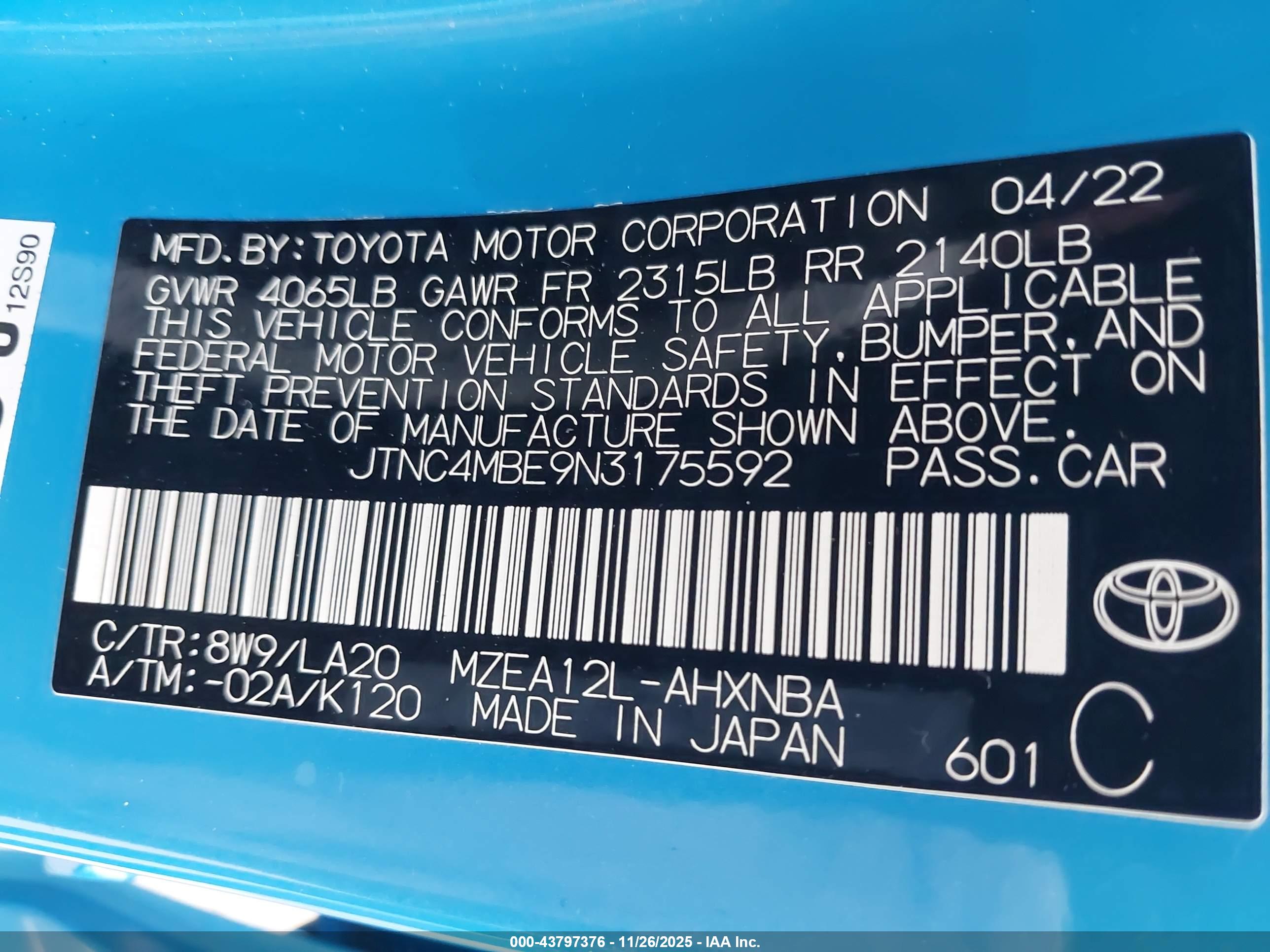 TOYOTA COROLLA image 9