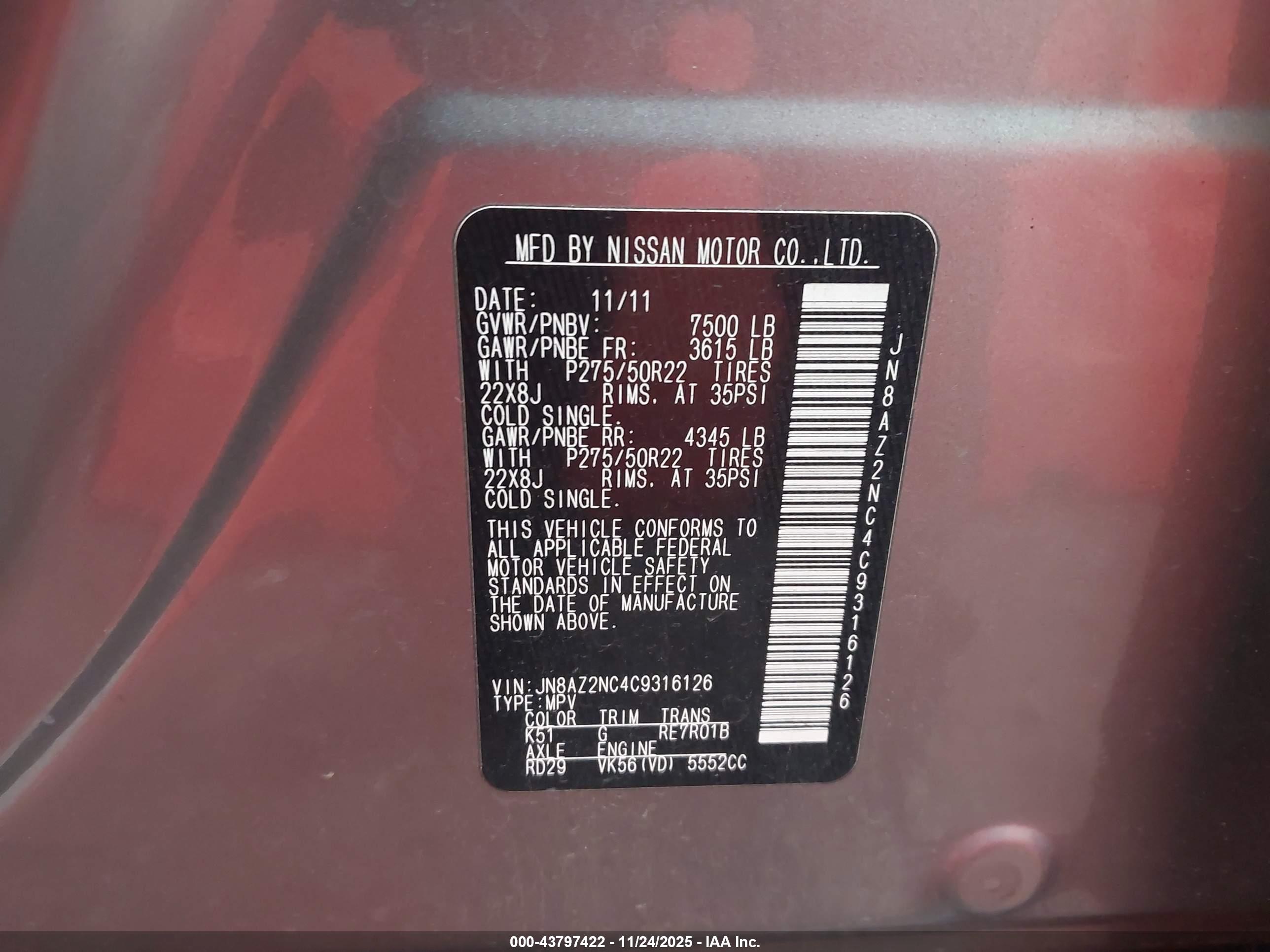INFINITI QX56 image 9