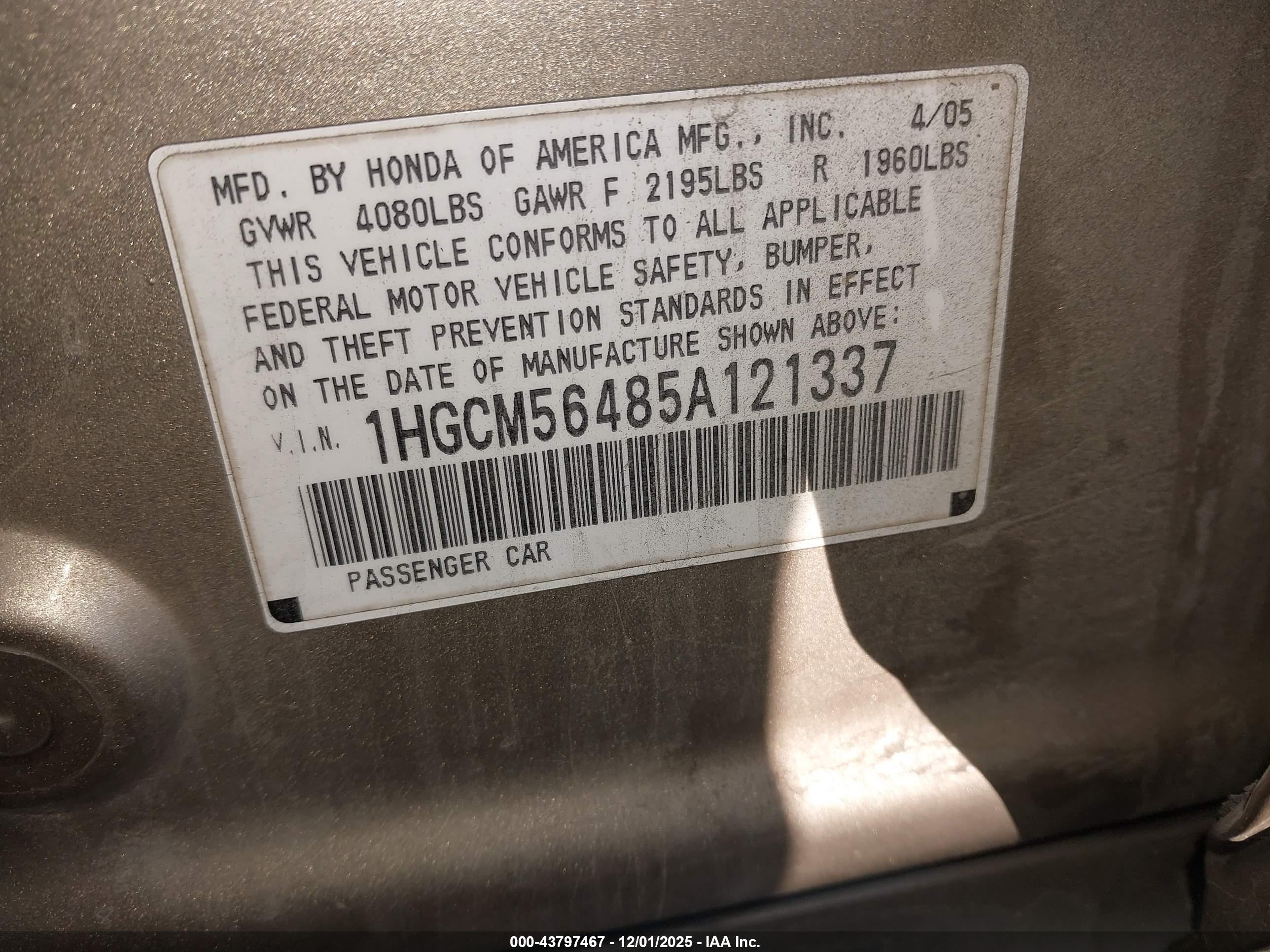 HONDA ACCORD image 9