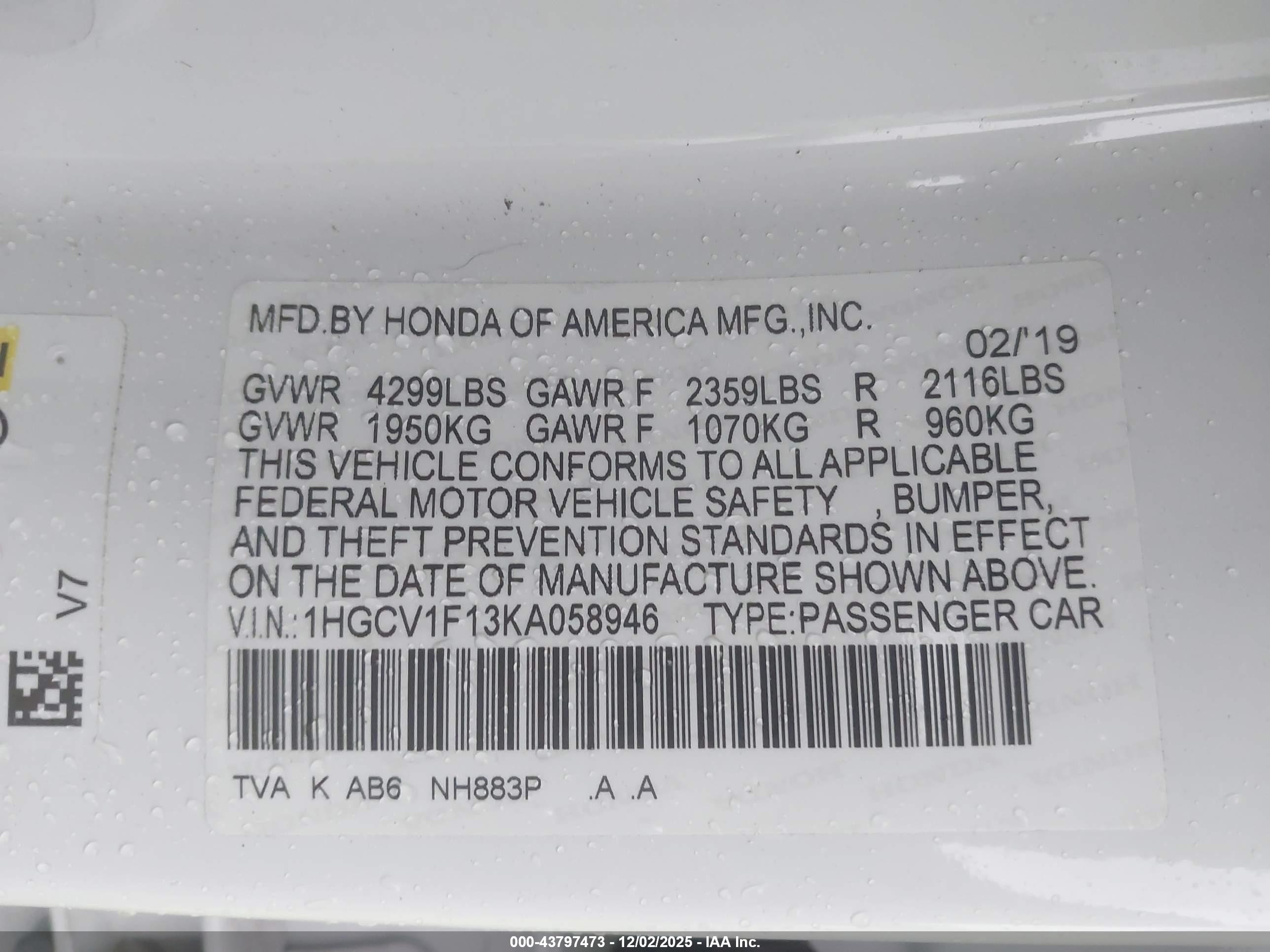 HONDA ACCORD image 9