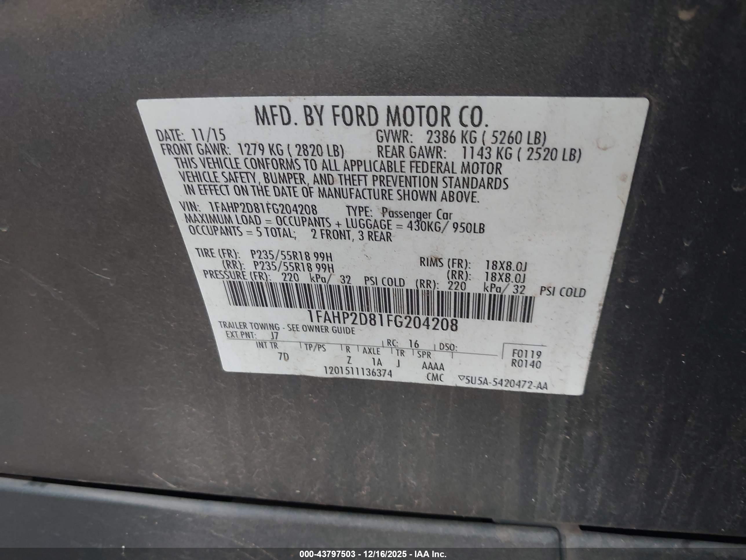 FORD TAURUS image 9