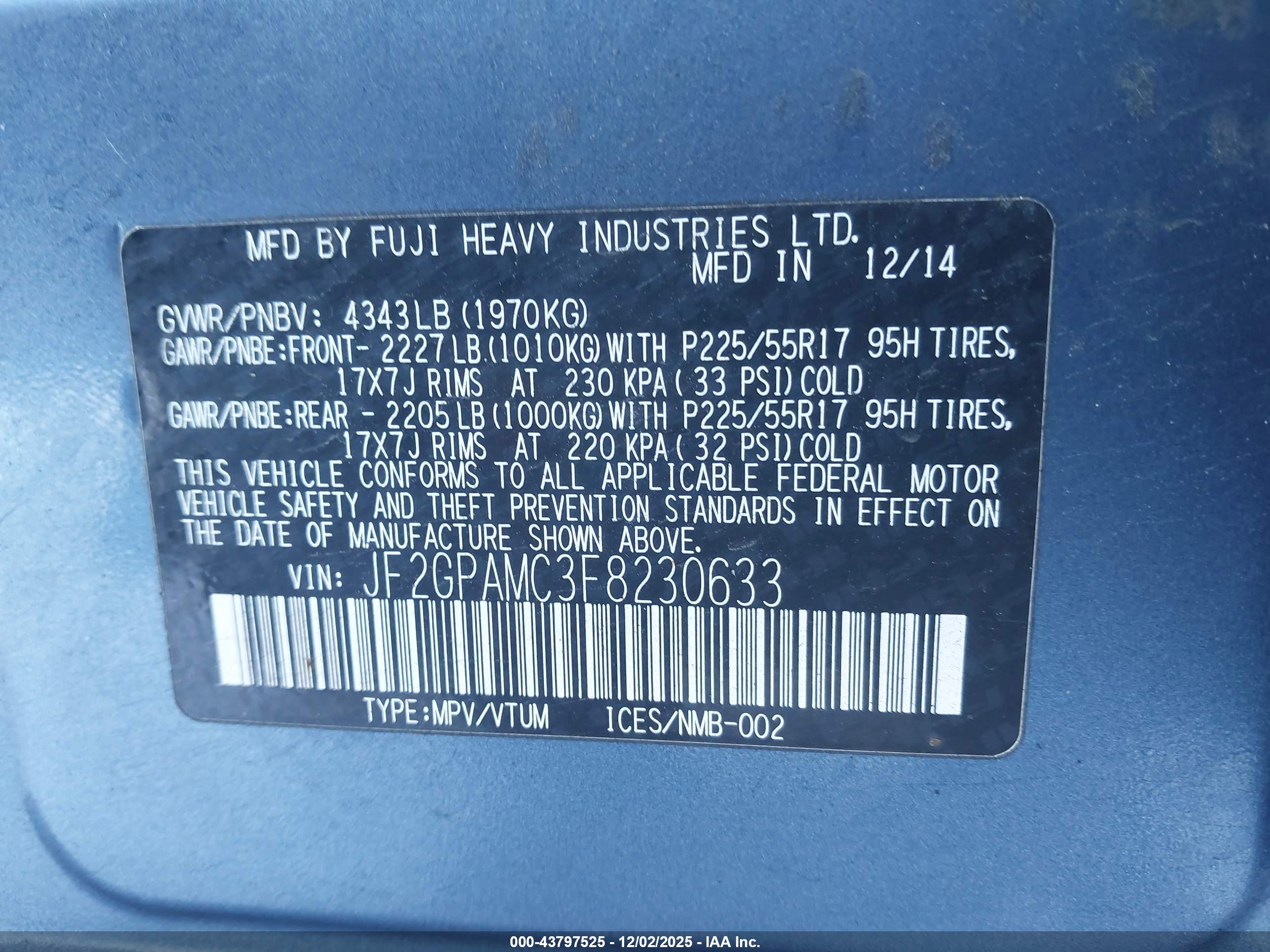 SUBARU XV image 9