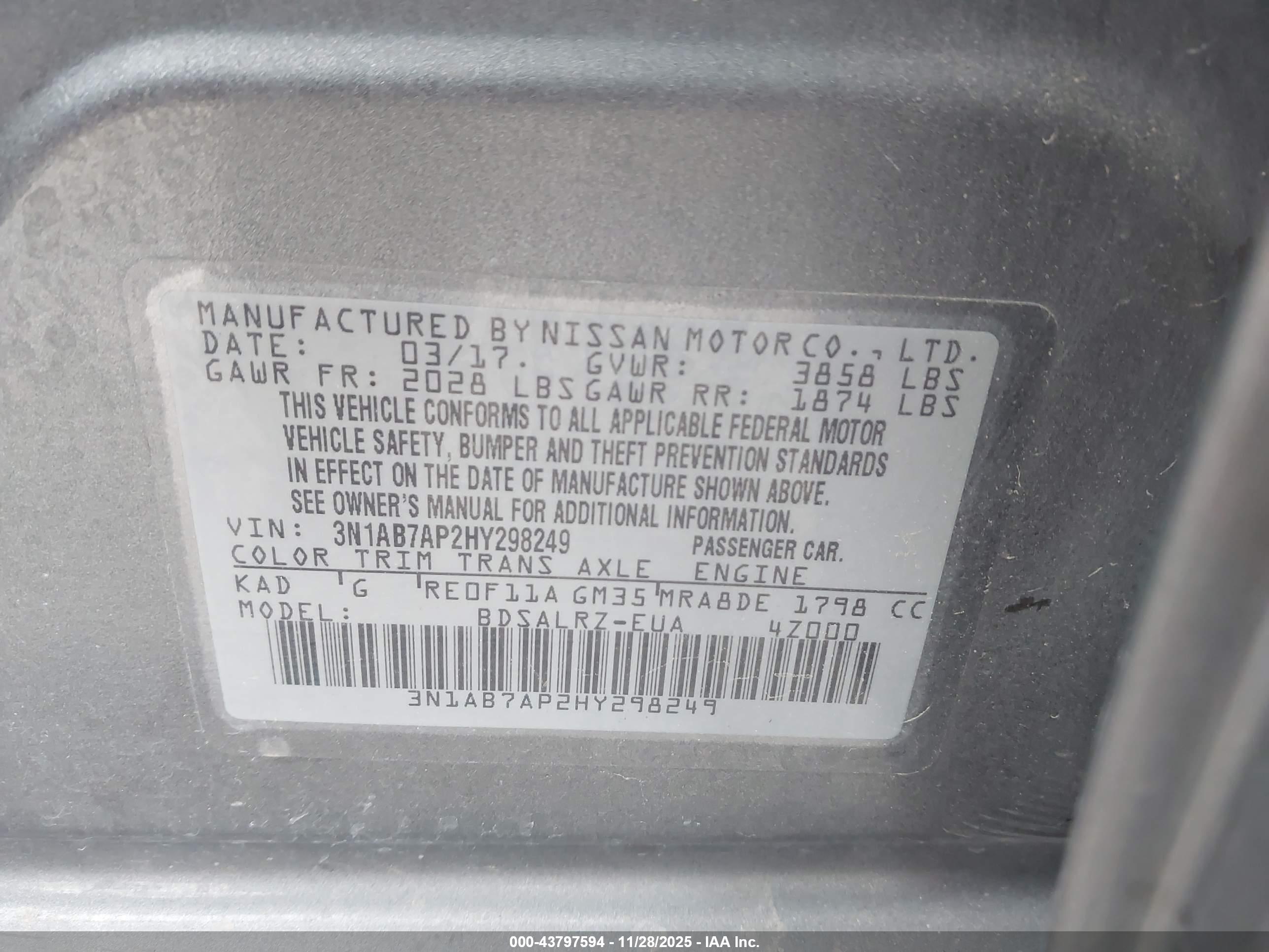 NISSAN SENTRA image 9