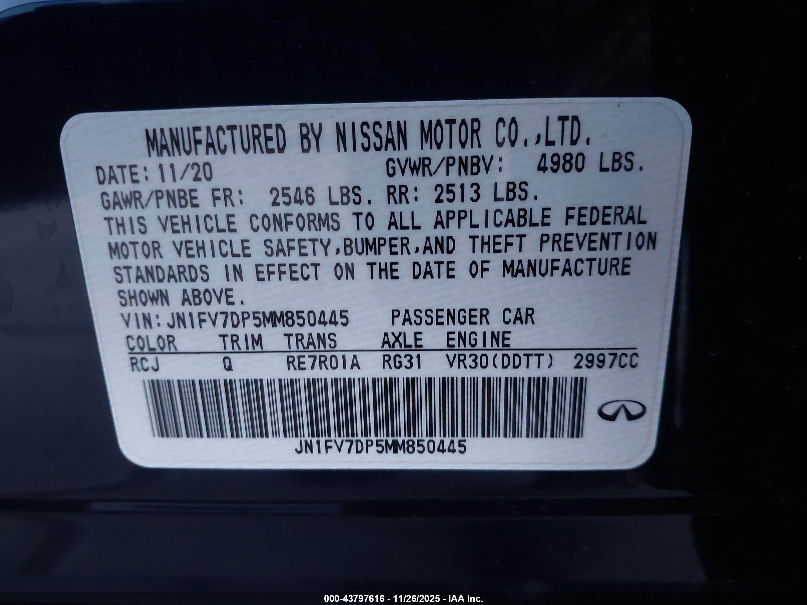INFINITI Q50 image 9
