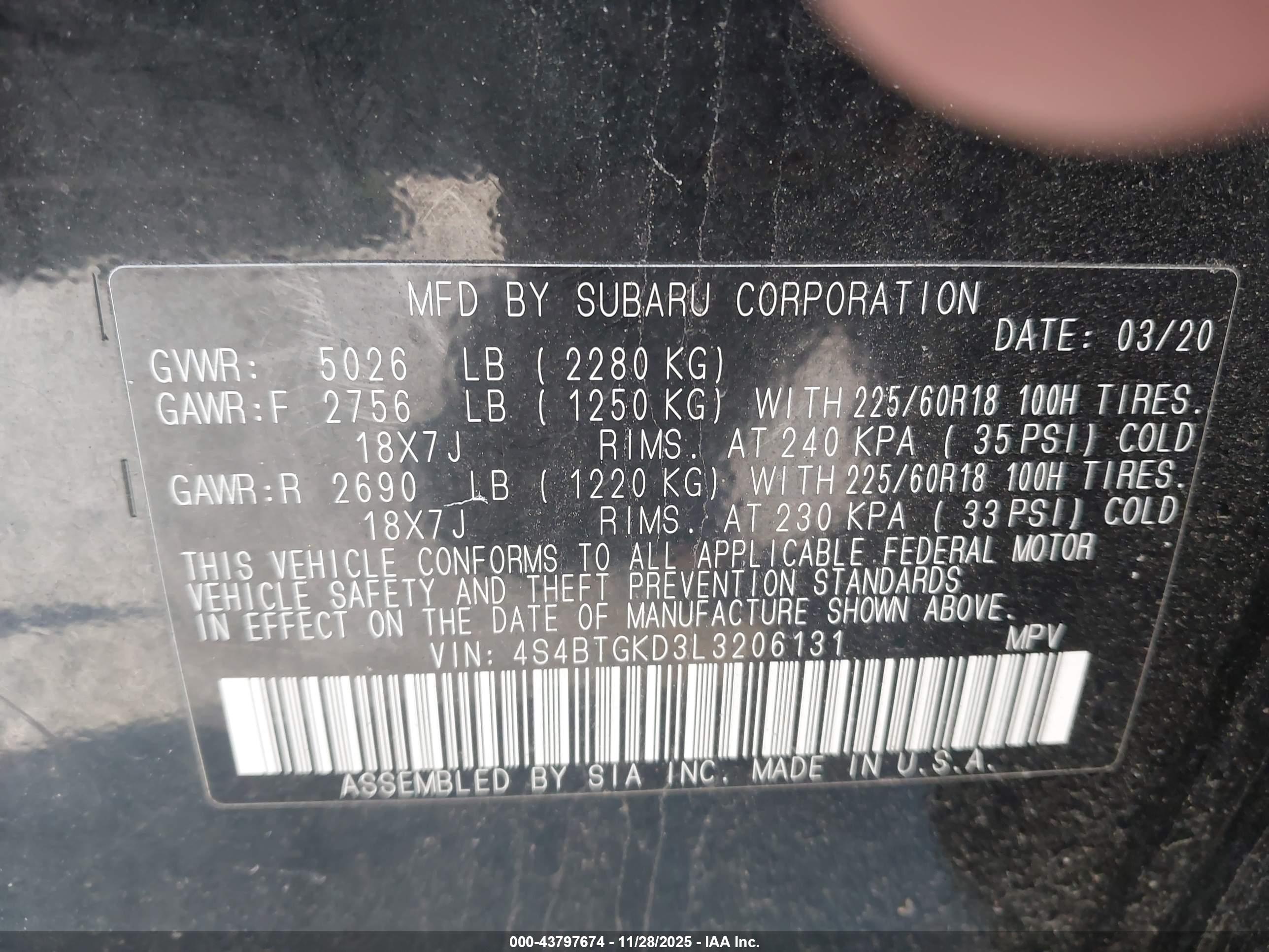 SUBARU OUTBACK image 9