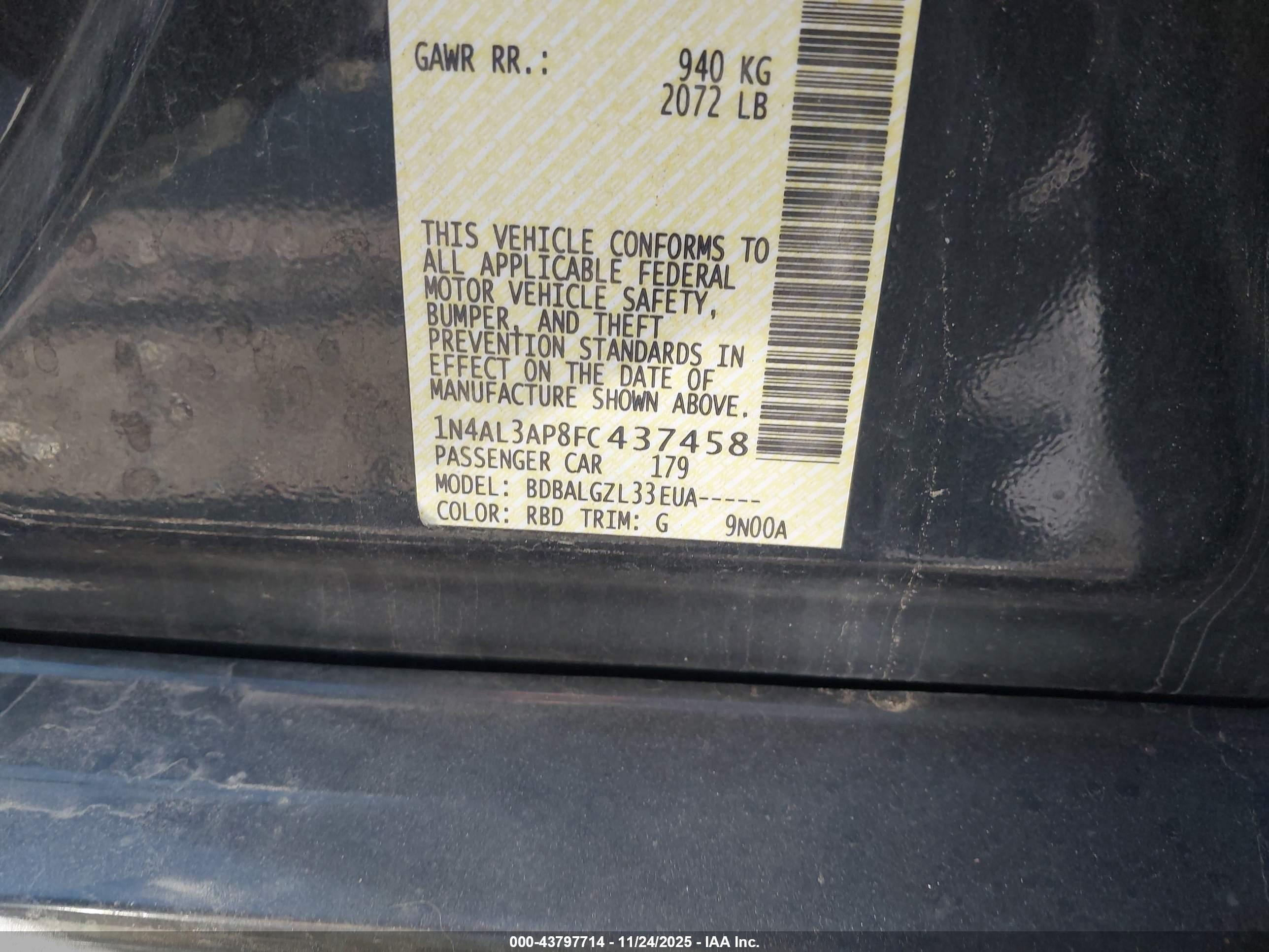 NISSAN ALTIMA image 9