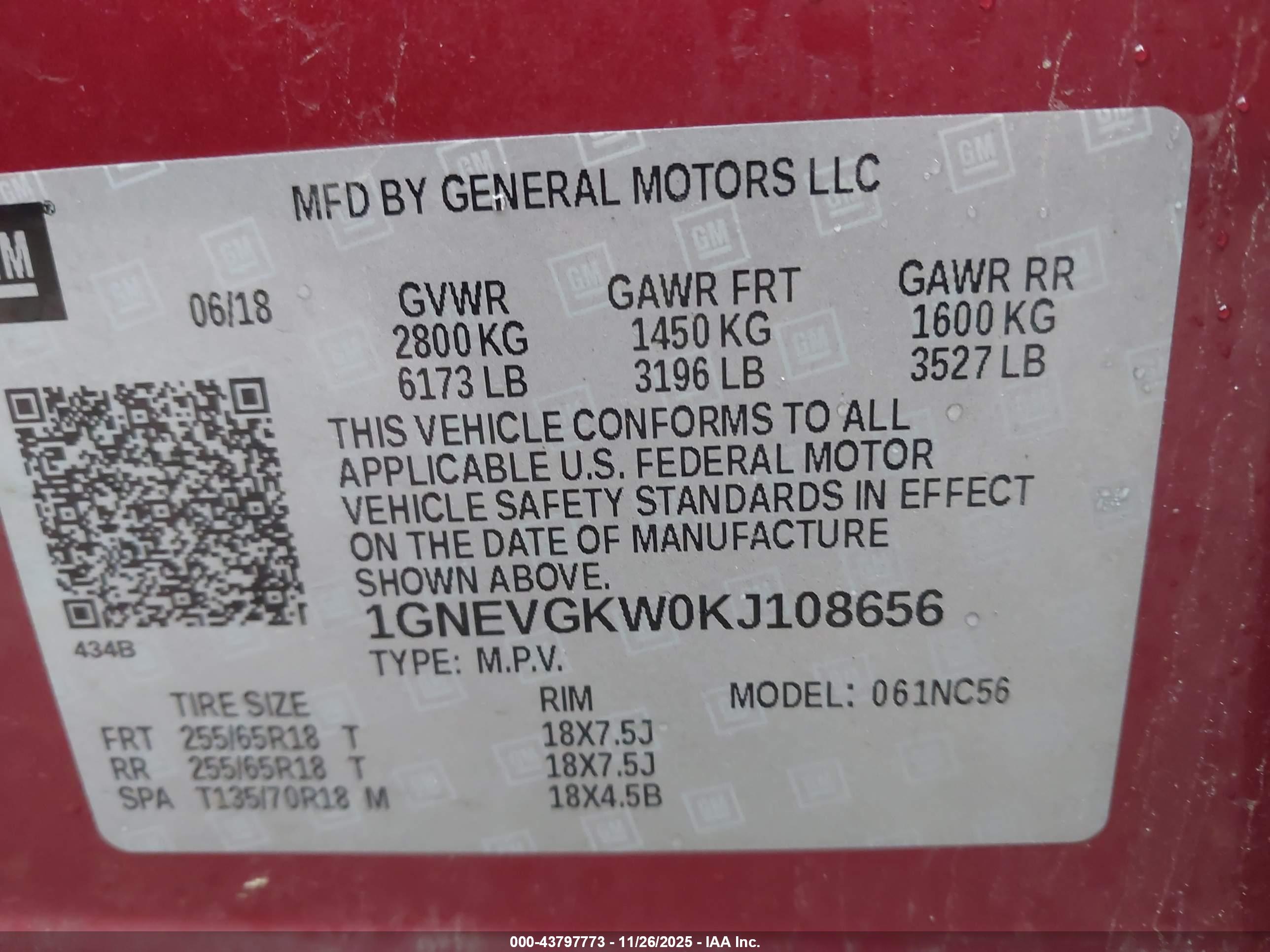 CHEVROLET TRAVERSE image 9