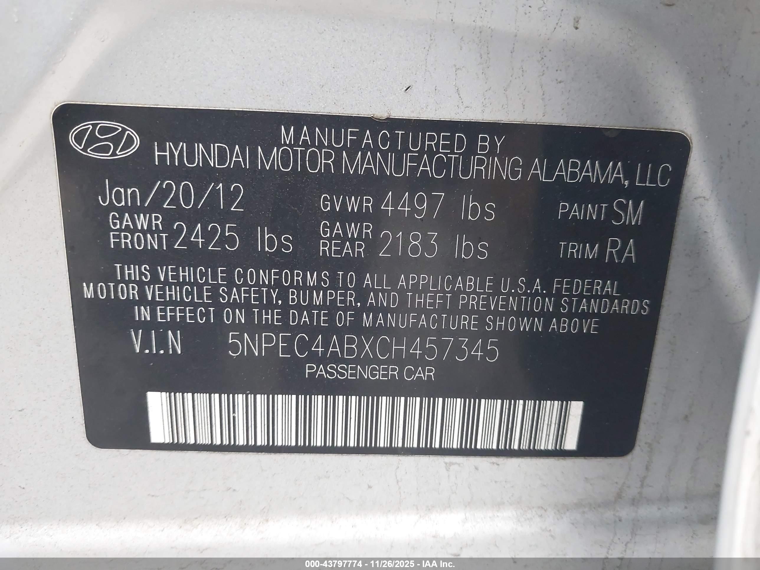 HYUNDAI SONATA image 9