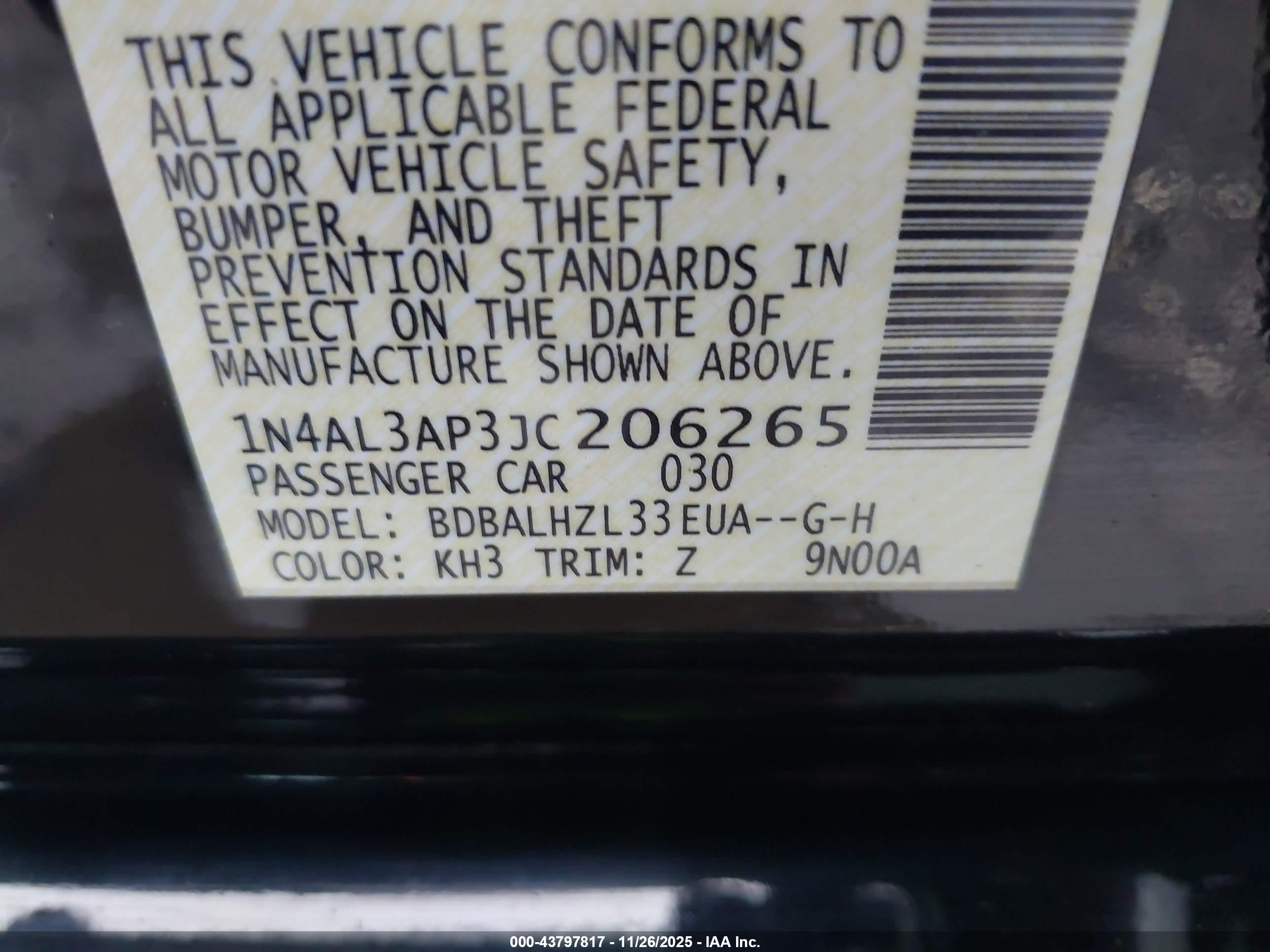 NISSAN ALTIMA image 9