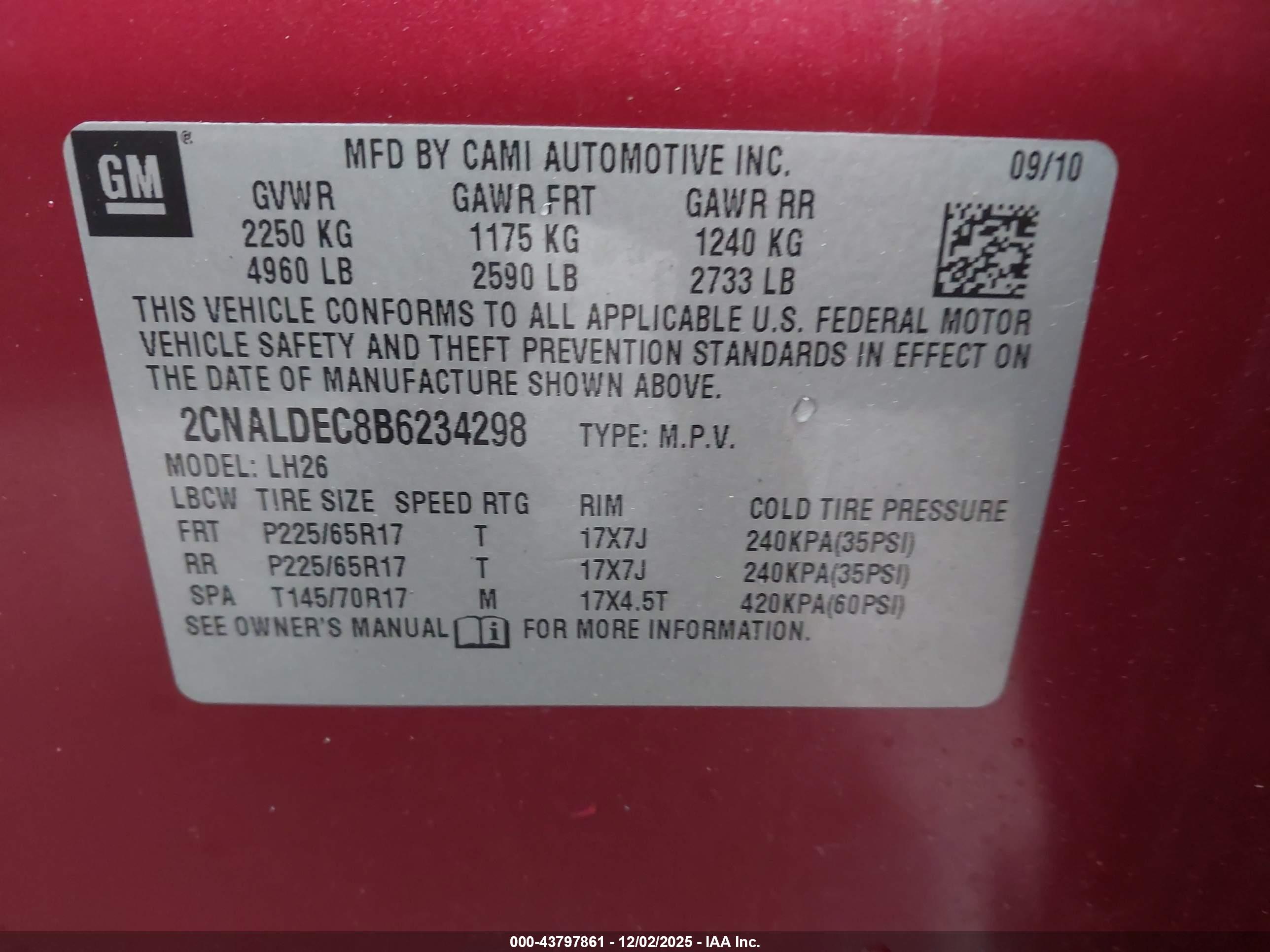 CHEVROLET EQUINOX image 9