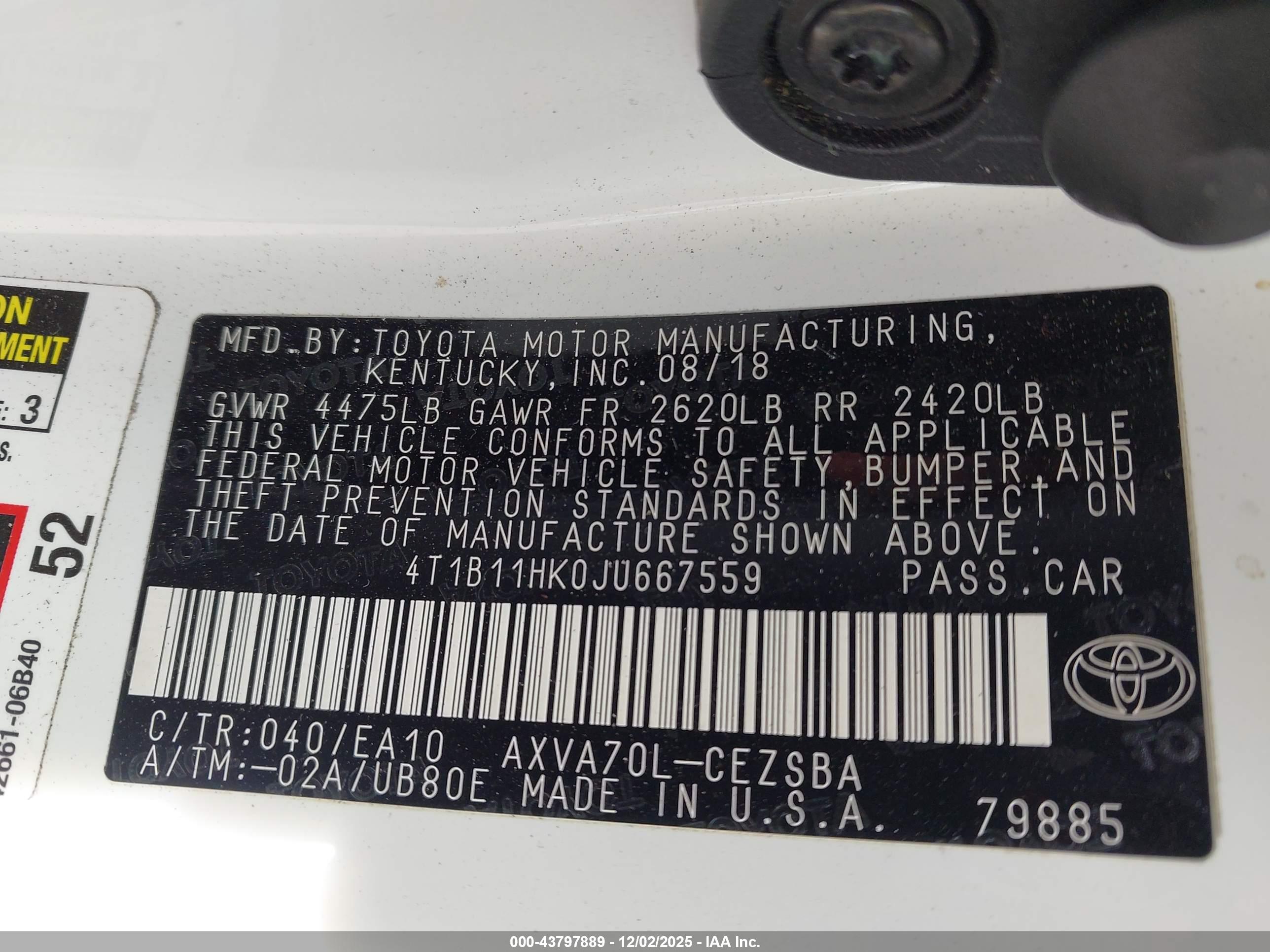TOYOTA CAMRY image 9