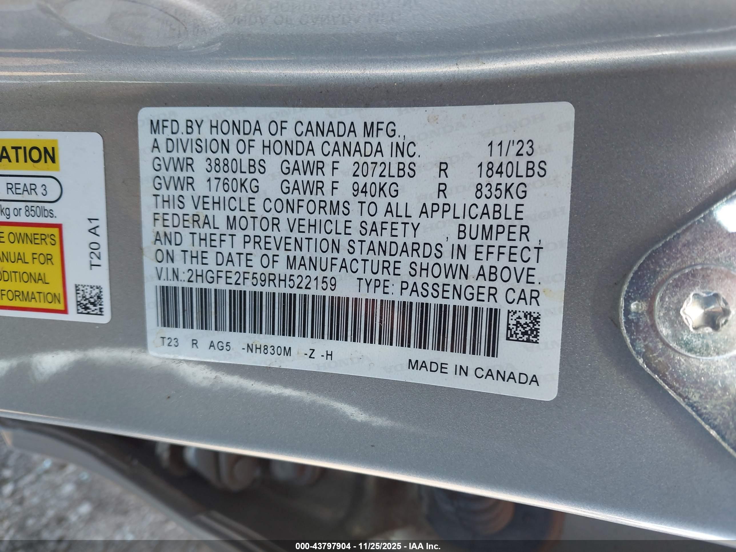 HONDA CIVIC image 9