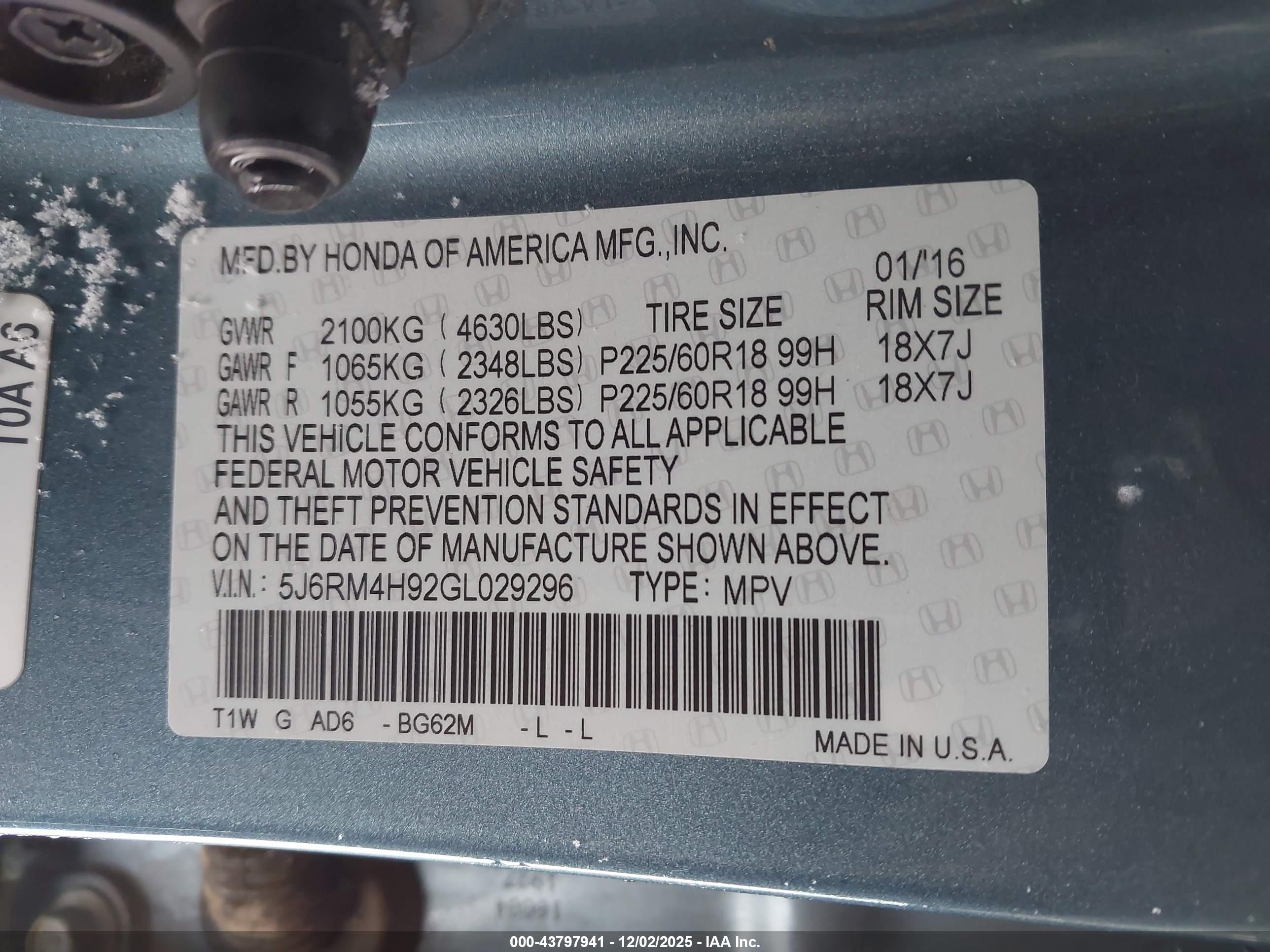HONDA CR-V image 9