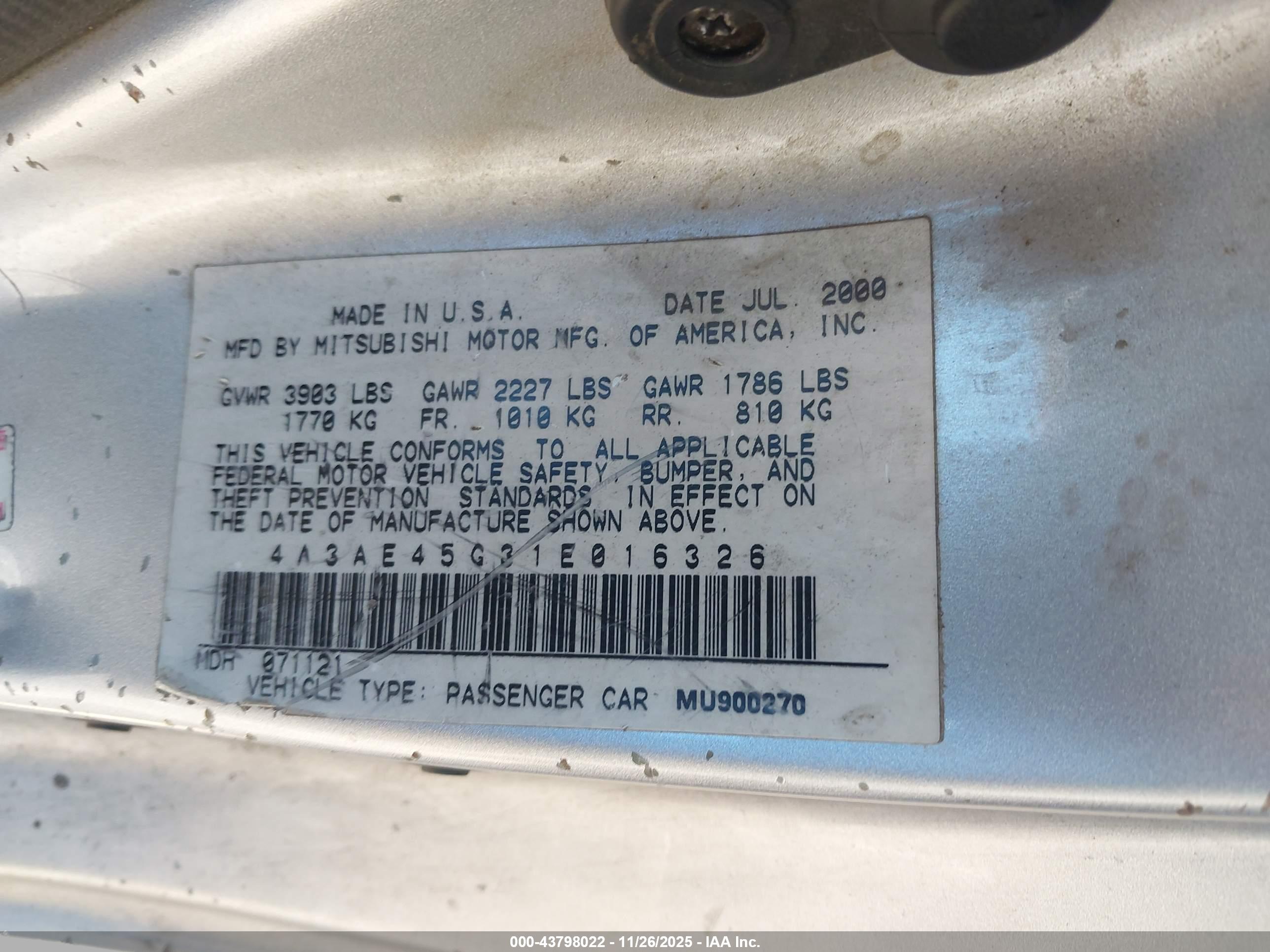 MITSUBISHI ECLIPSE image 9