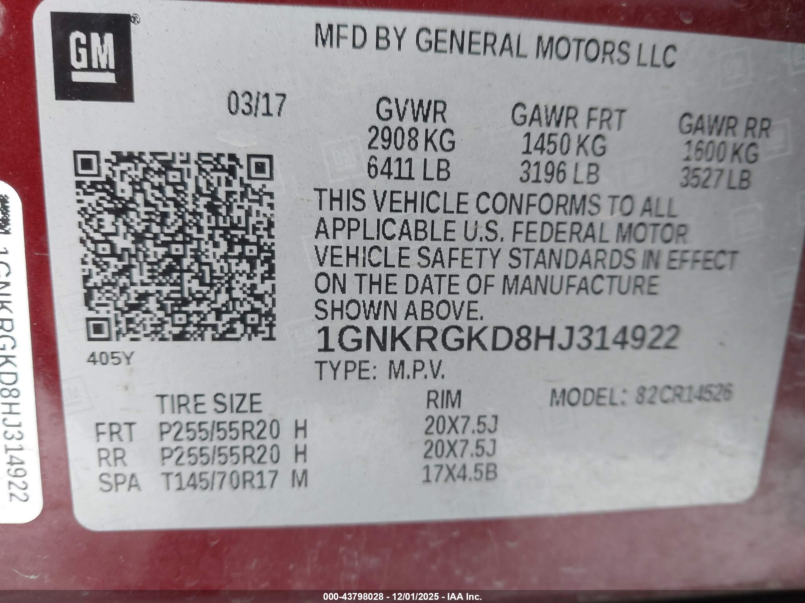 CHEVROLET TRAVERSE image 9