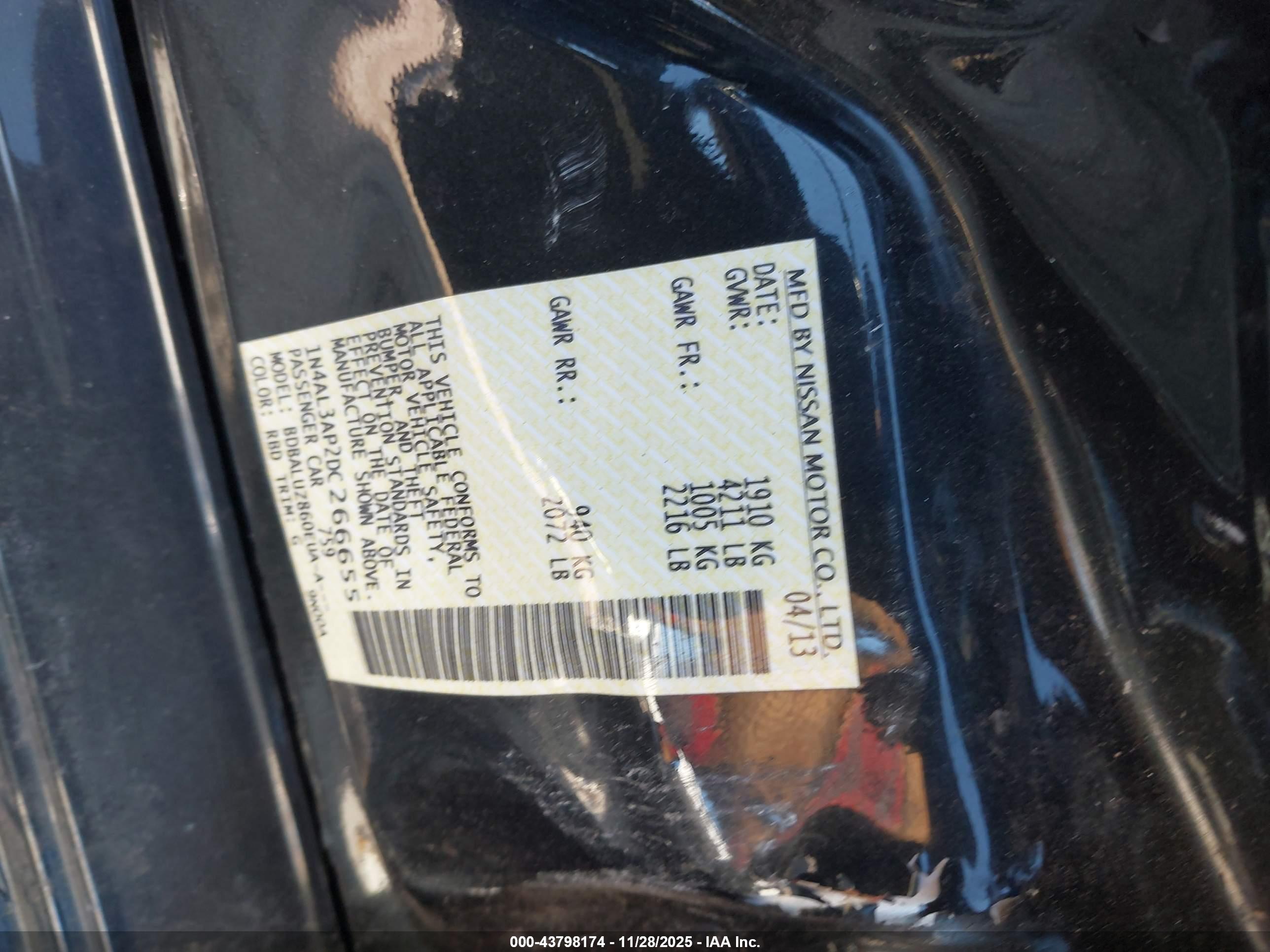 NISSAN ALTIMA image 9