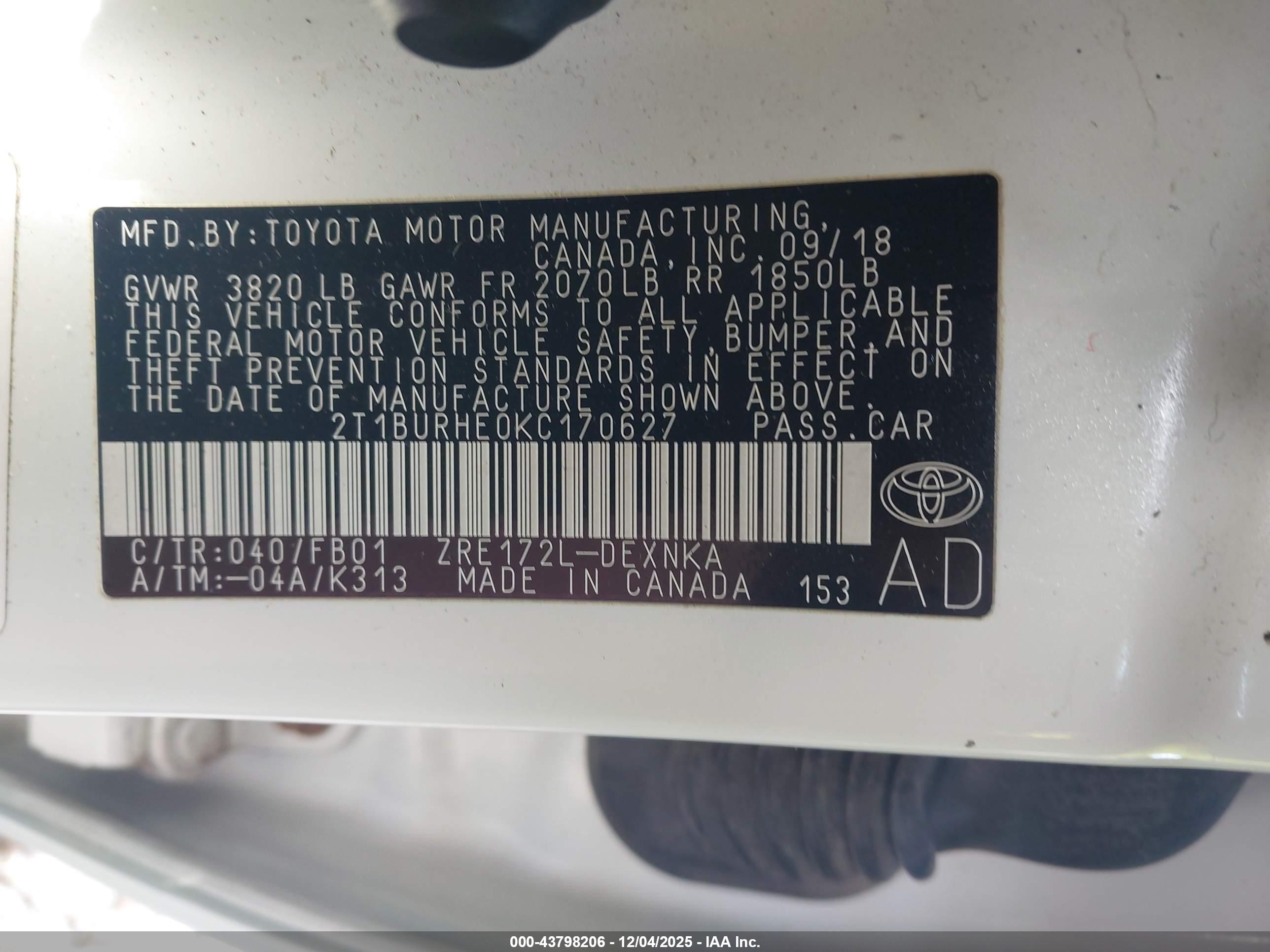 TOYOTA COROLLA image 9