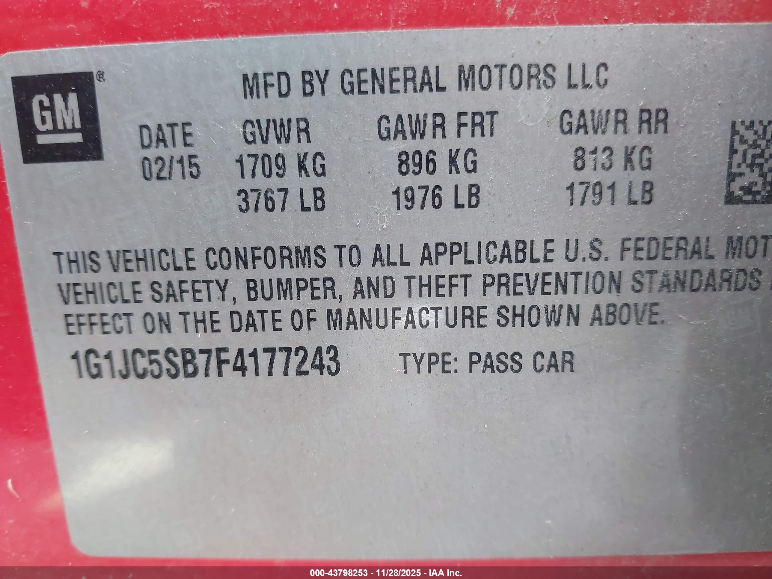 CHEVROLET SONIC image 9