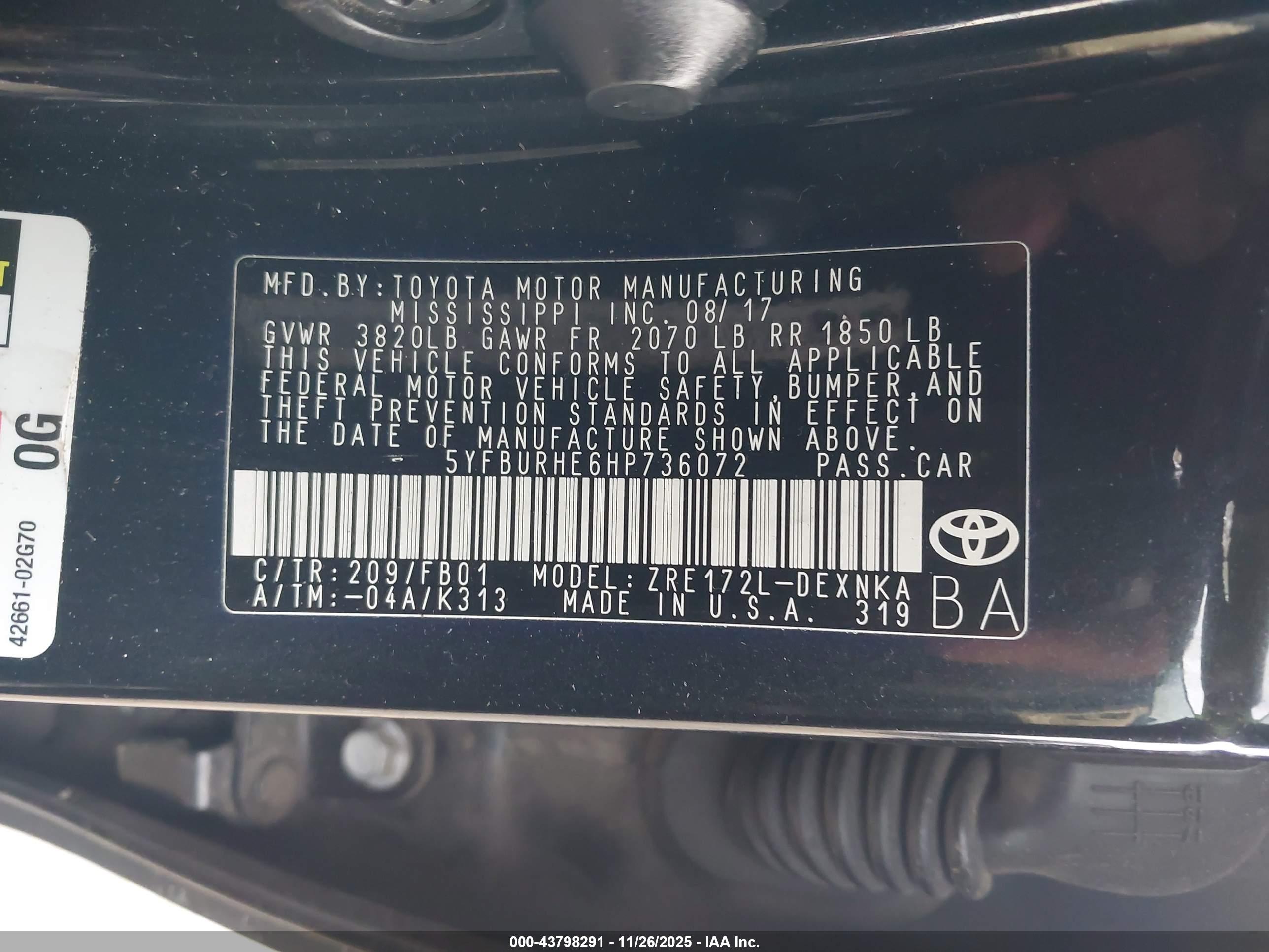 TOYOTA COROLLA image 9