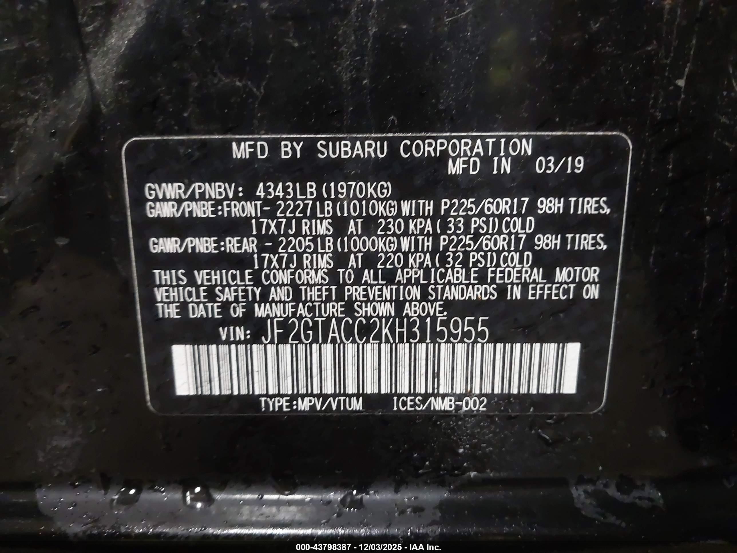 SUBARU CROSSTREK image 9