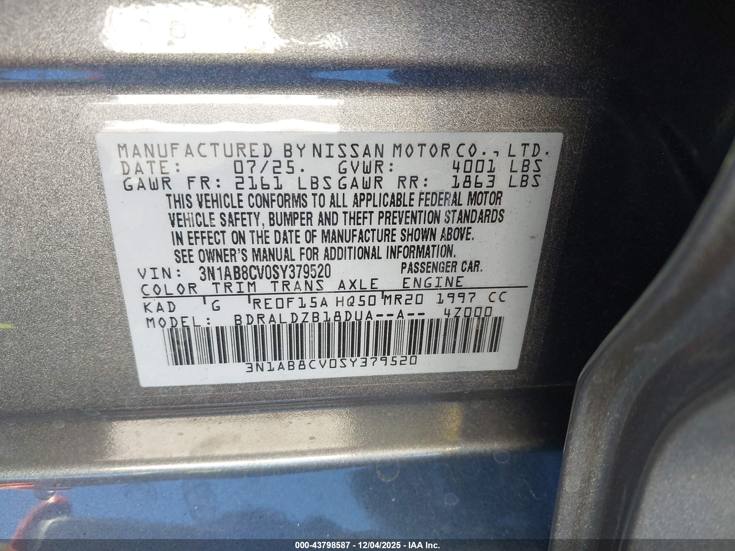 NISSAN SENTRA image 9