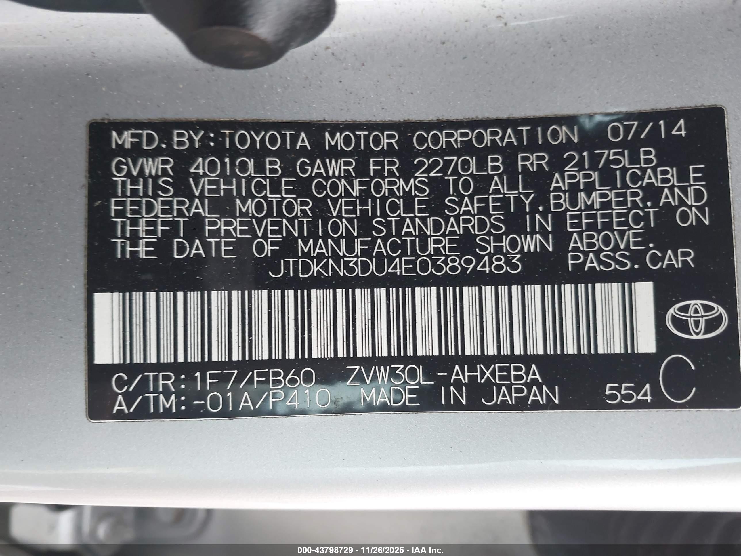 TOYOTA PRIUS image 9