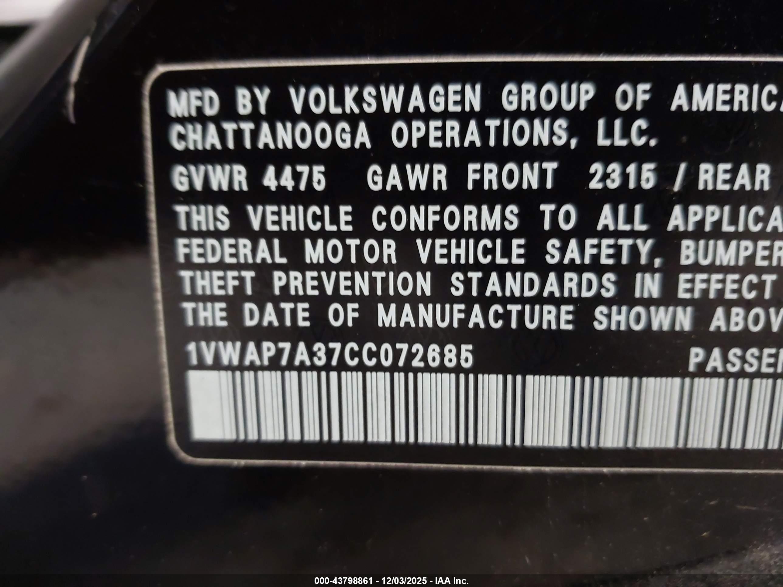 VOLKSWAGEN PASSAT image 9