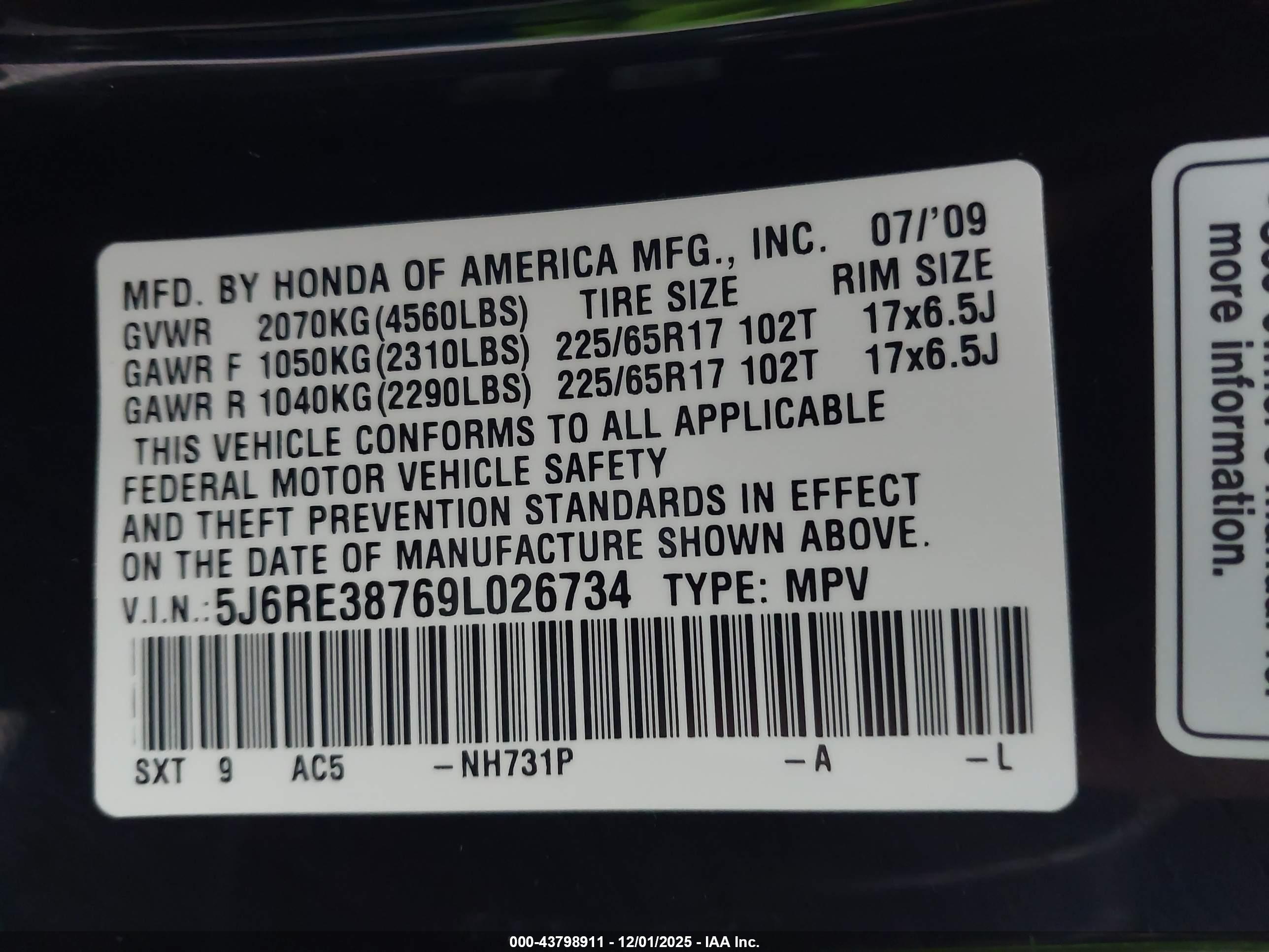 HONDA CR-V image 9