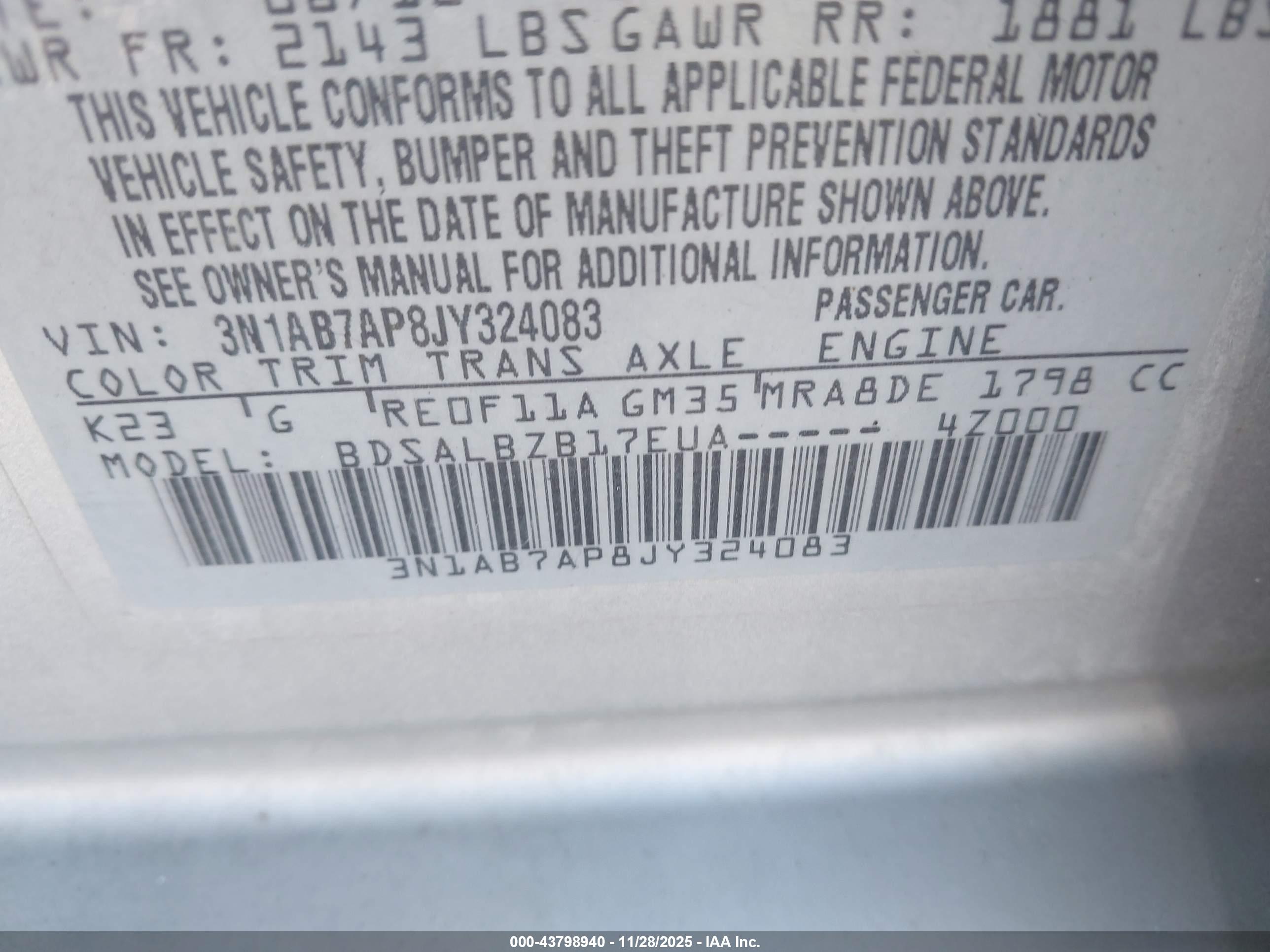 NISSAN SENTRA image 9