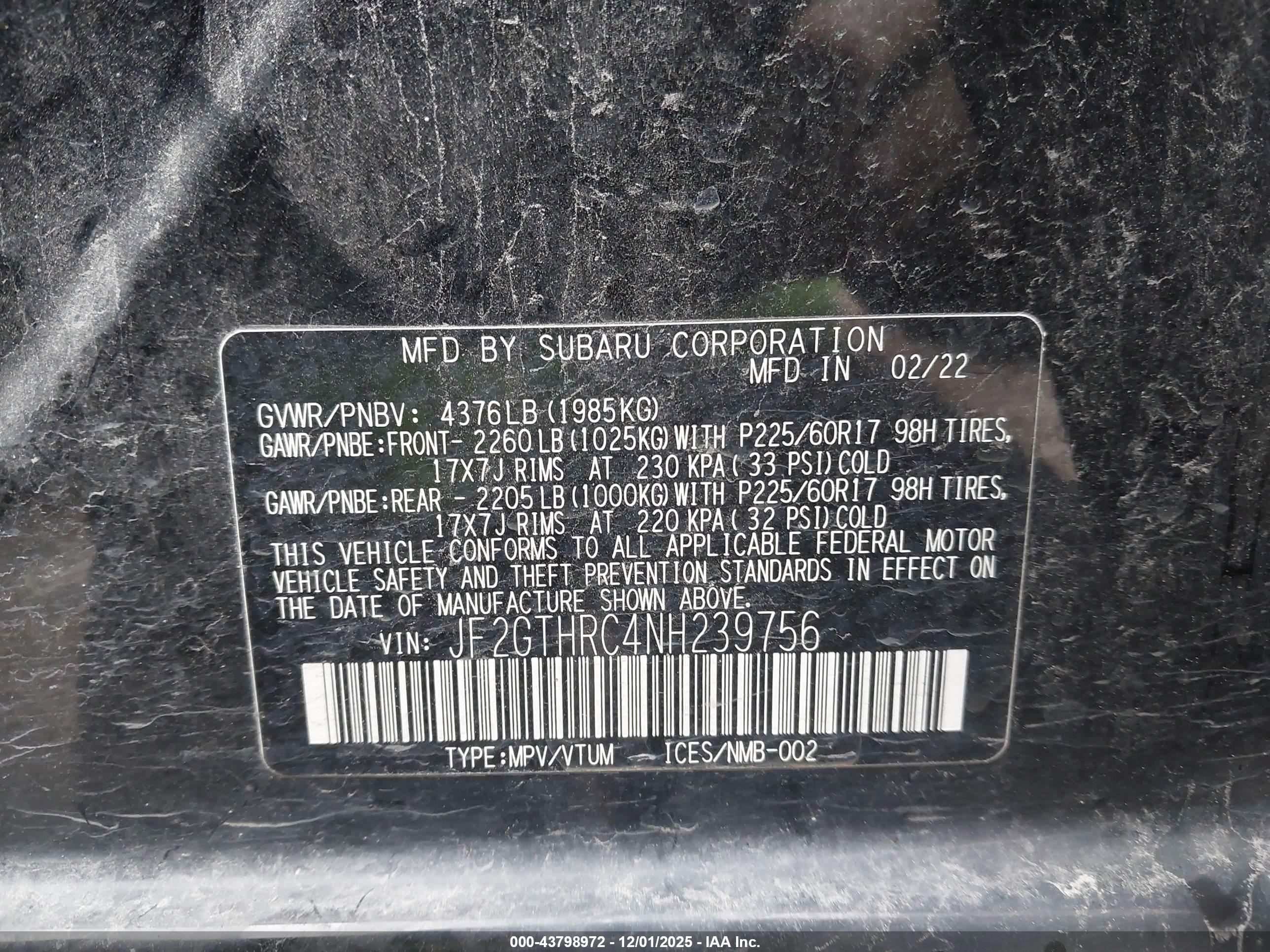 SUBARU CROSSTREK image 9
