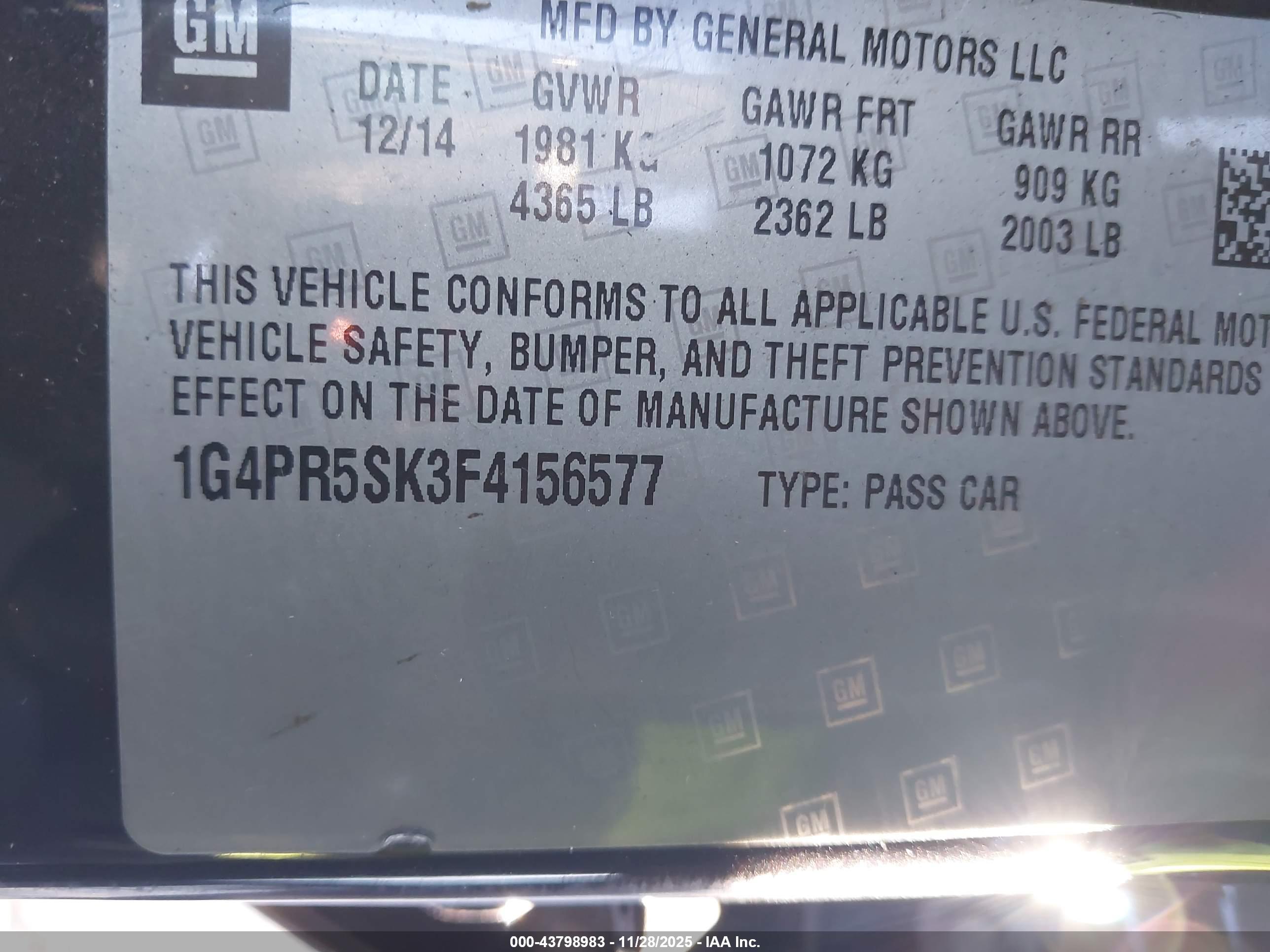 BUICK VERANO image 9