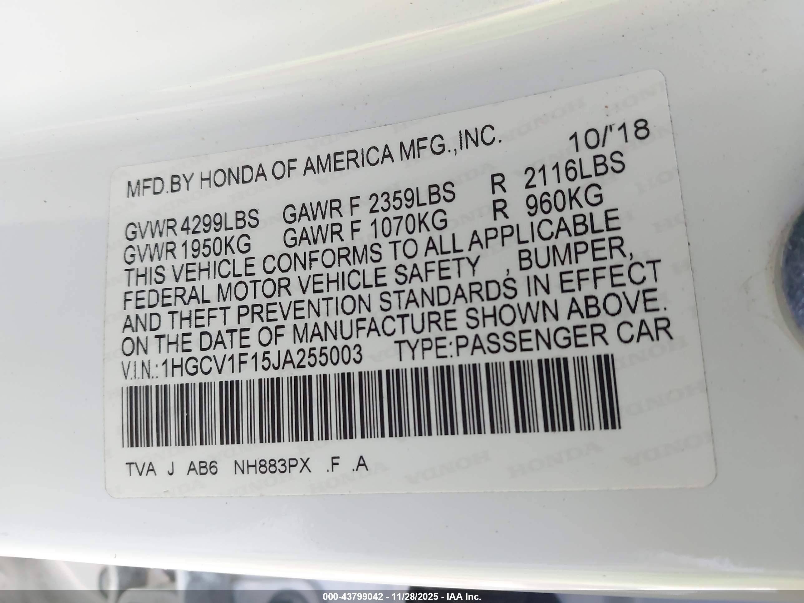 HONDA ACCORD image 9