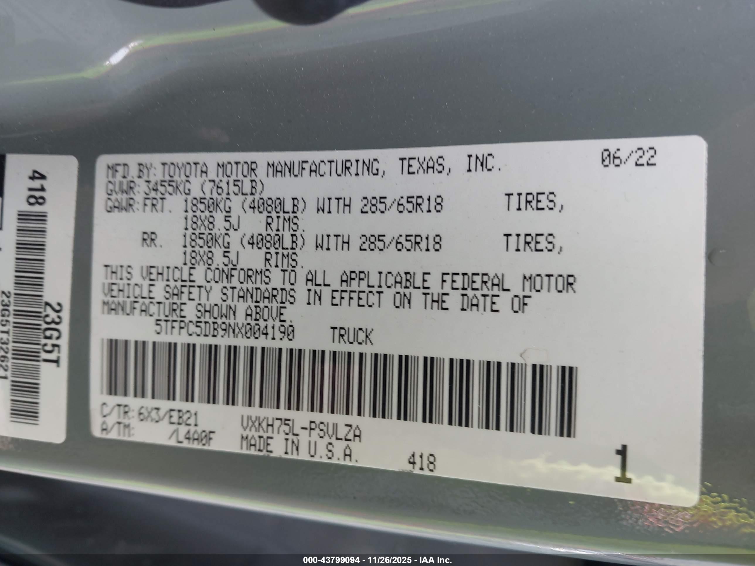 TOYOTA TUNDRA image 9
