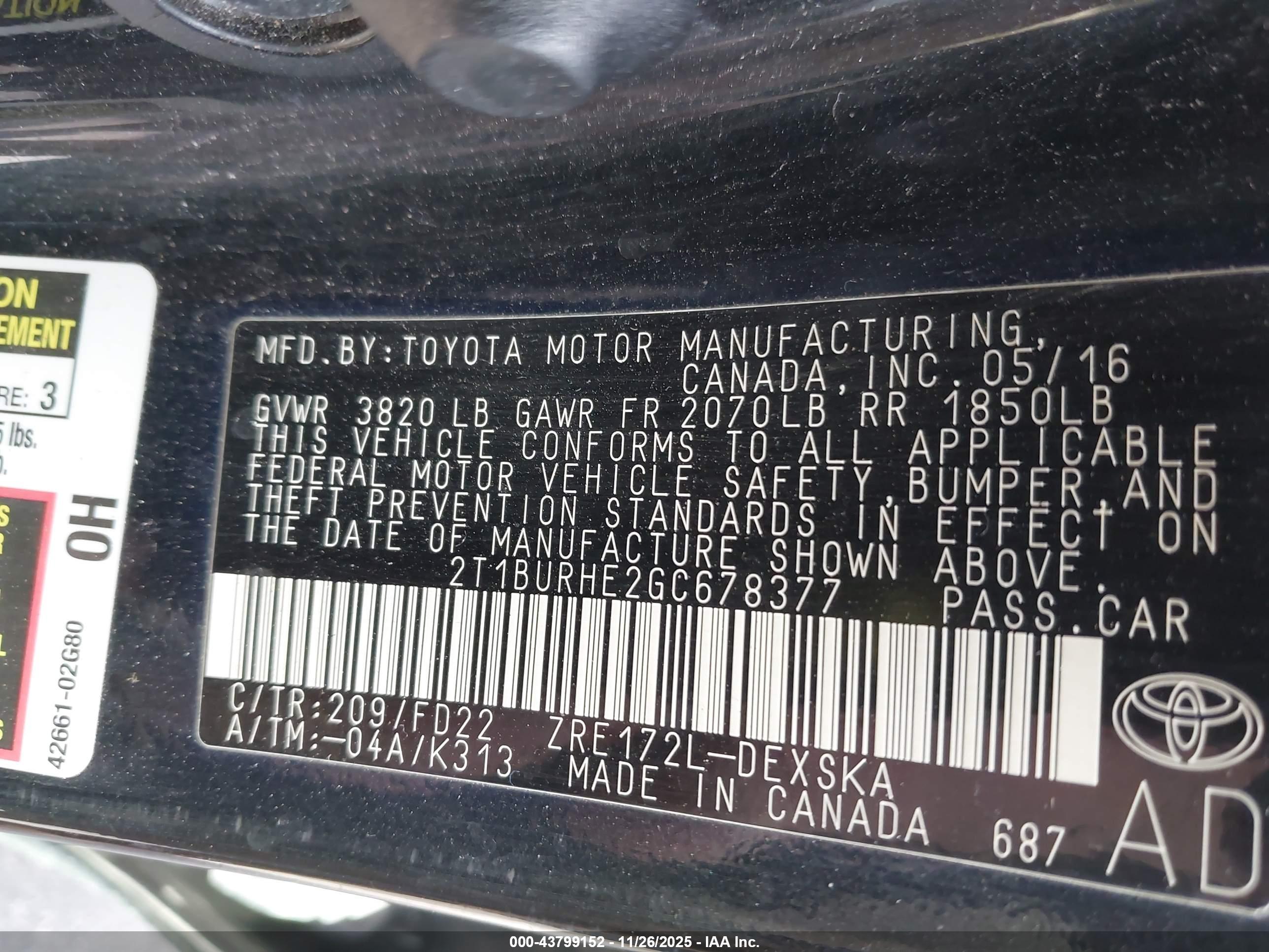 TOYOTA COROLLA image 9