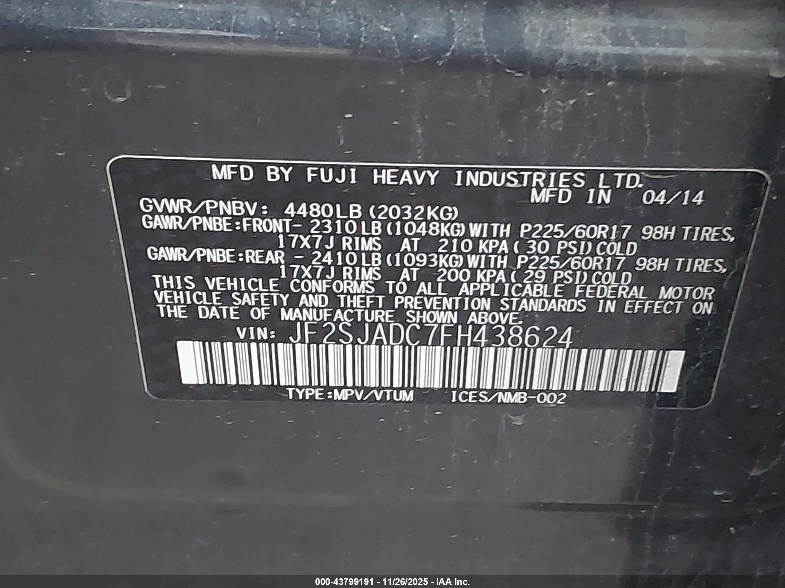 SUBARU FORESTER image 9