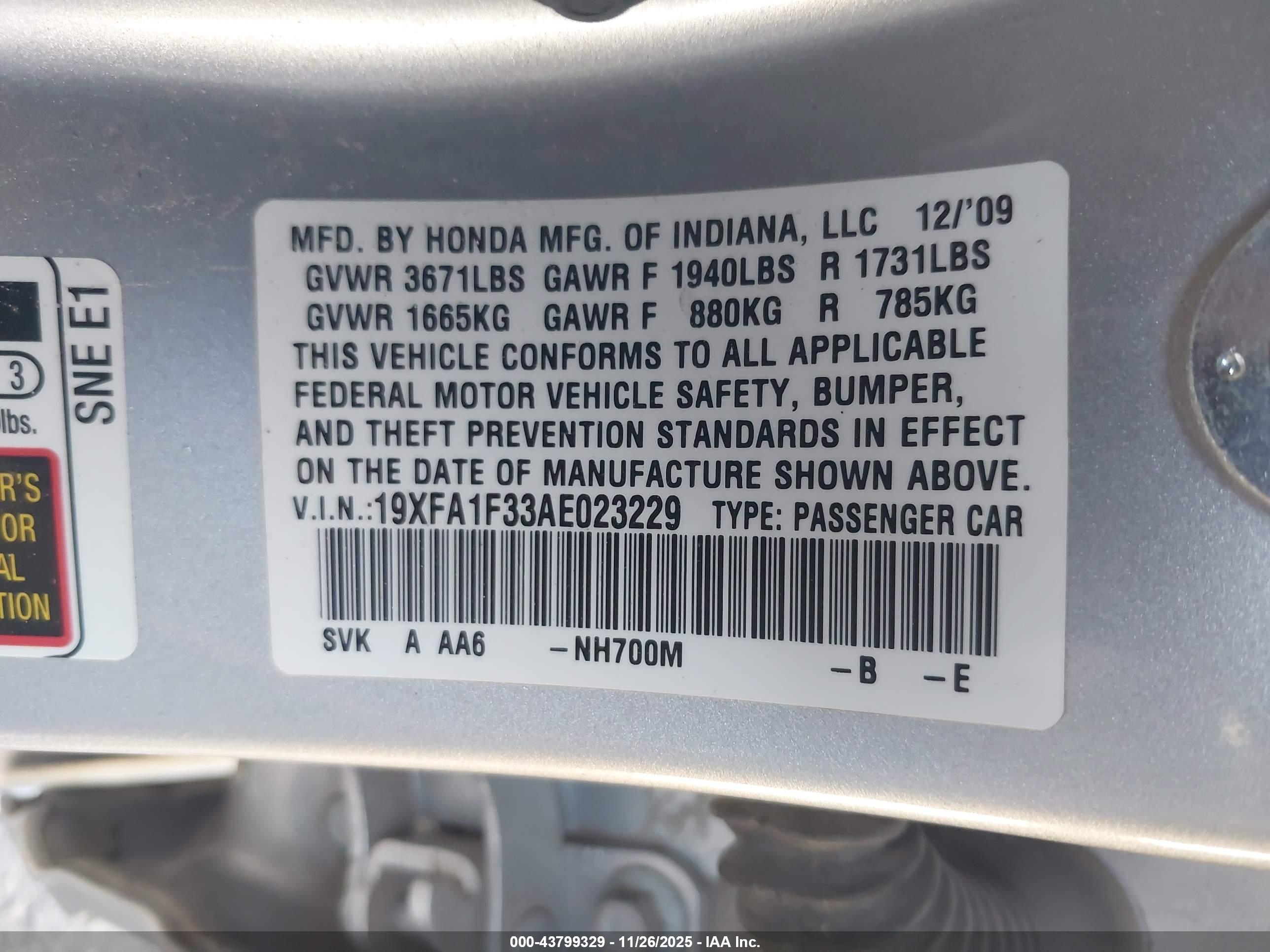 HONDA CIVIC image 9