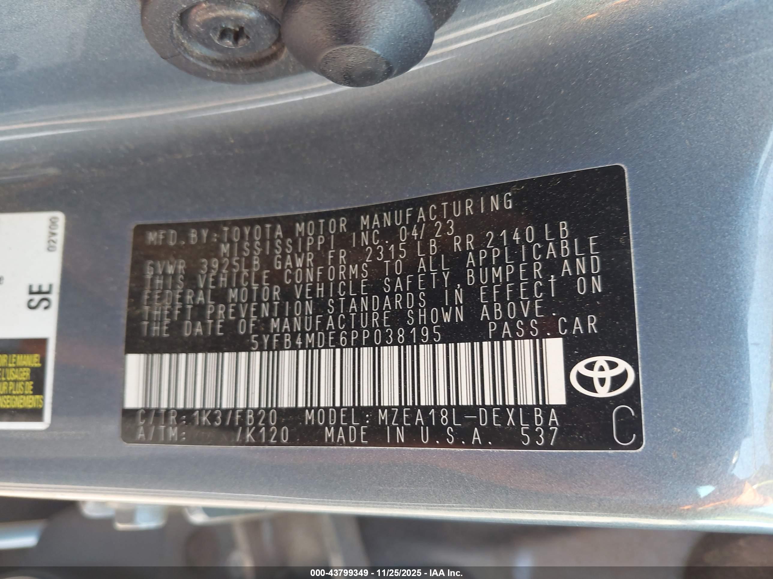 TOYOTA COROLLA image 9
