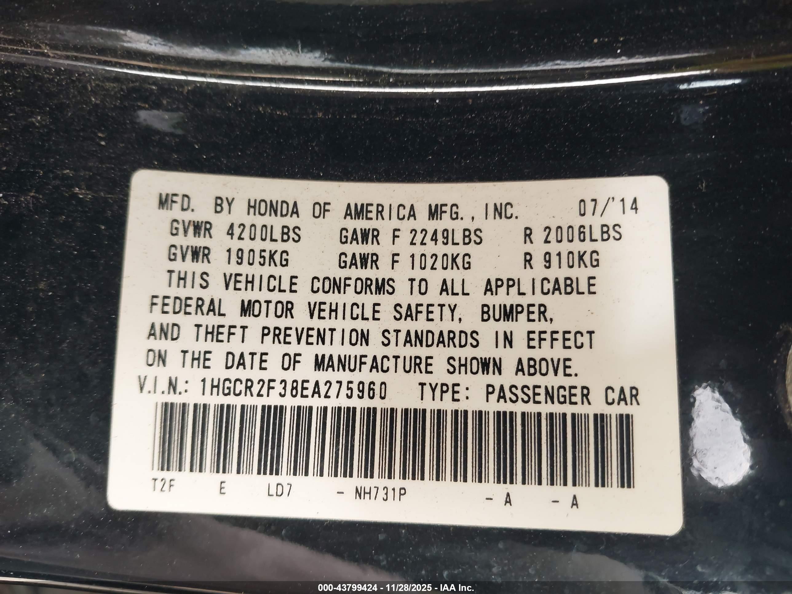 HONDA ACCORD image 9